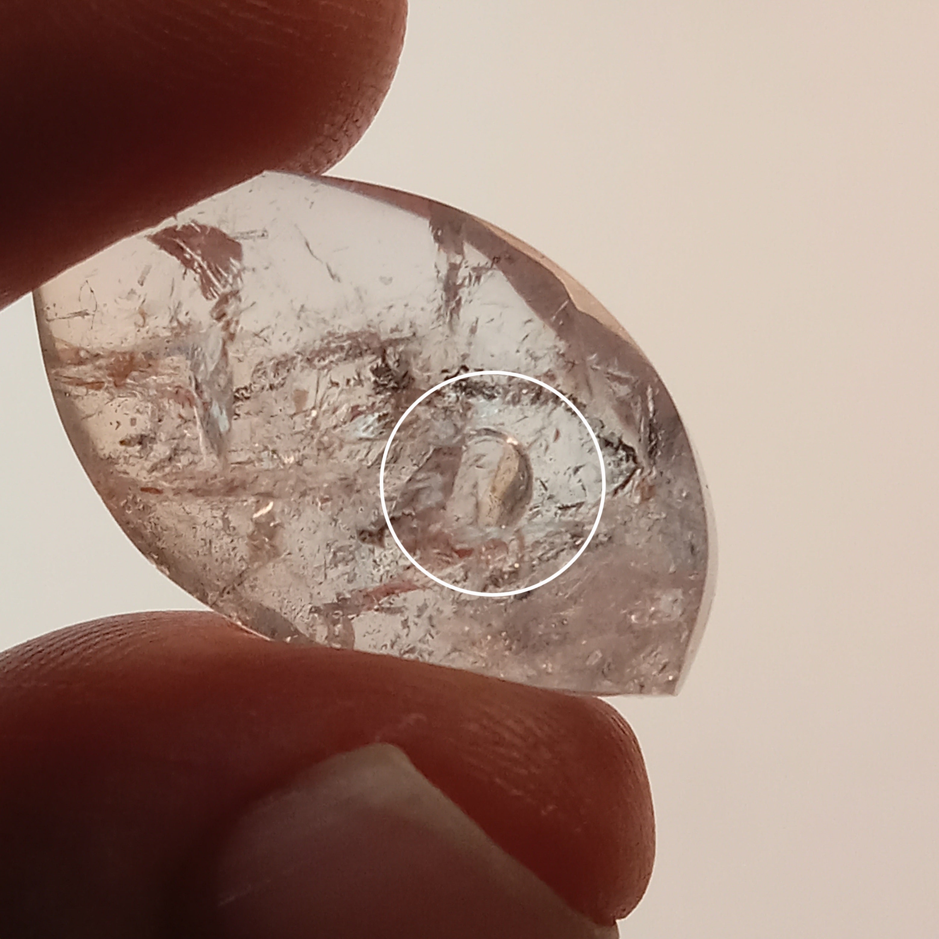 Enhydro Clear Quartz Freeform | Large Moving Bubble | Polished Collector Crystal