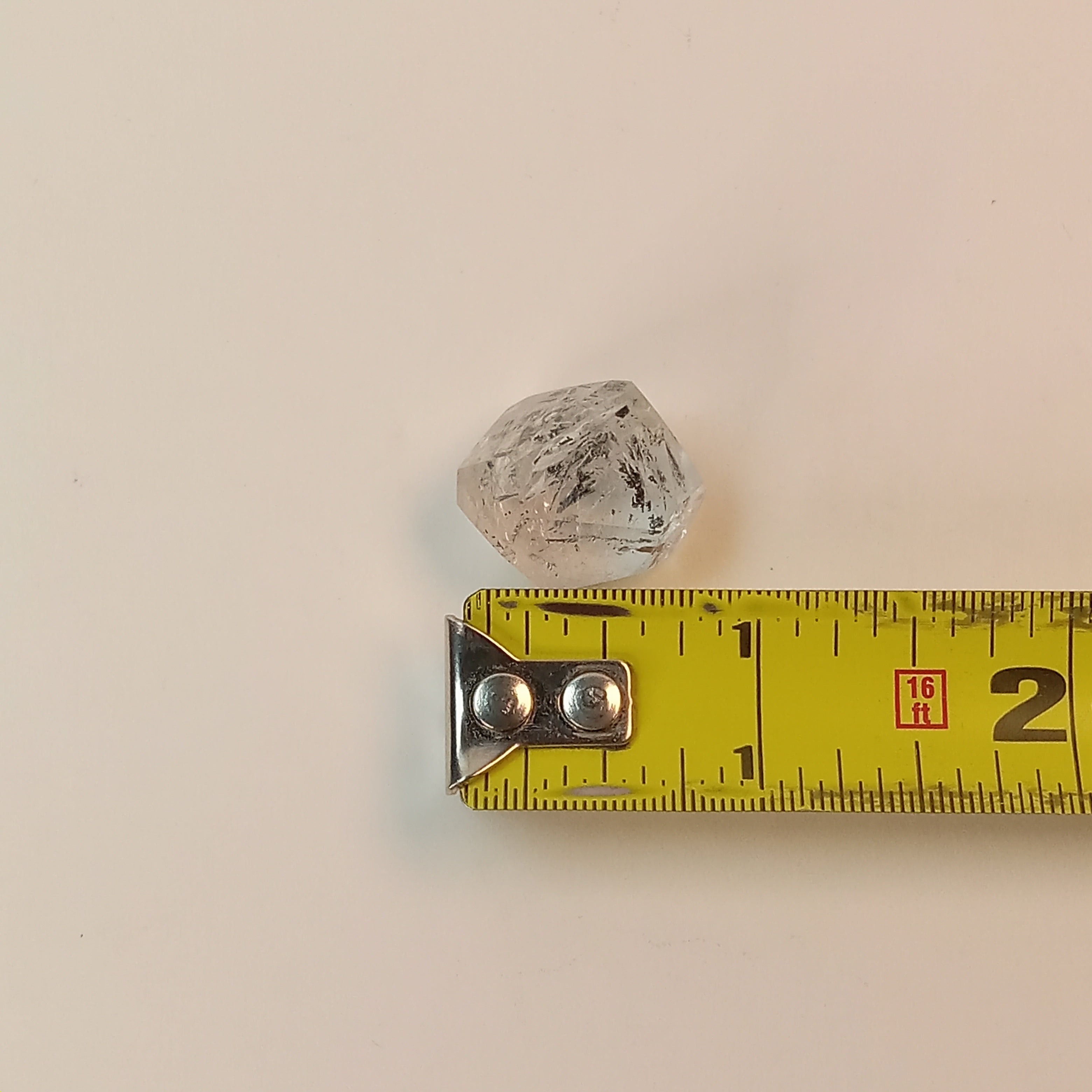 Enhydro Clear Quartz Freeform with Moving Carbon Bubble & Sand Inclusion | Polished Collector Crystal
