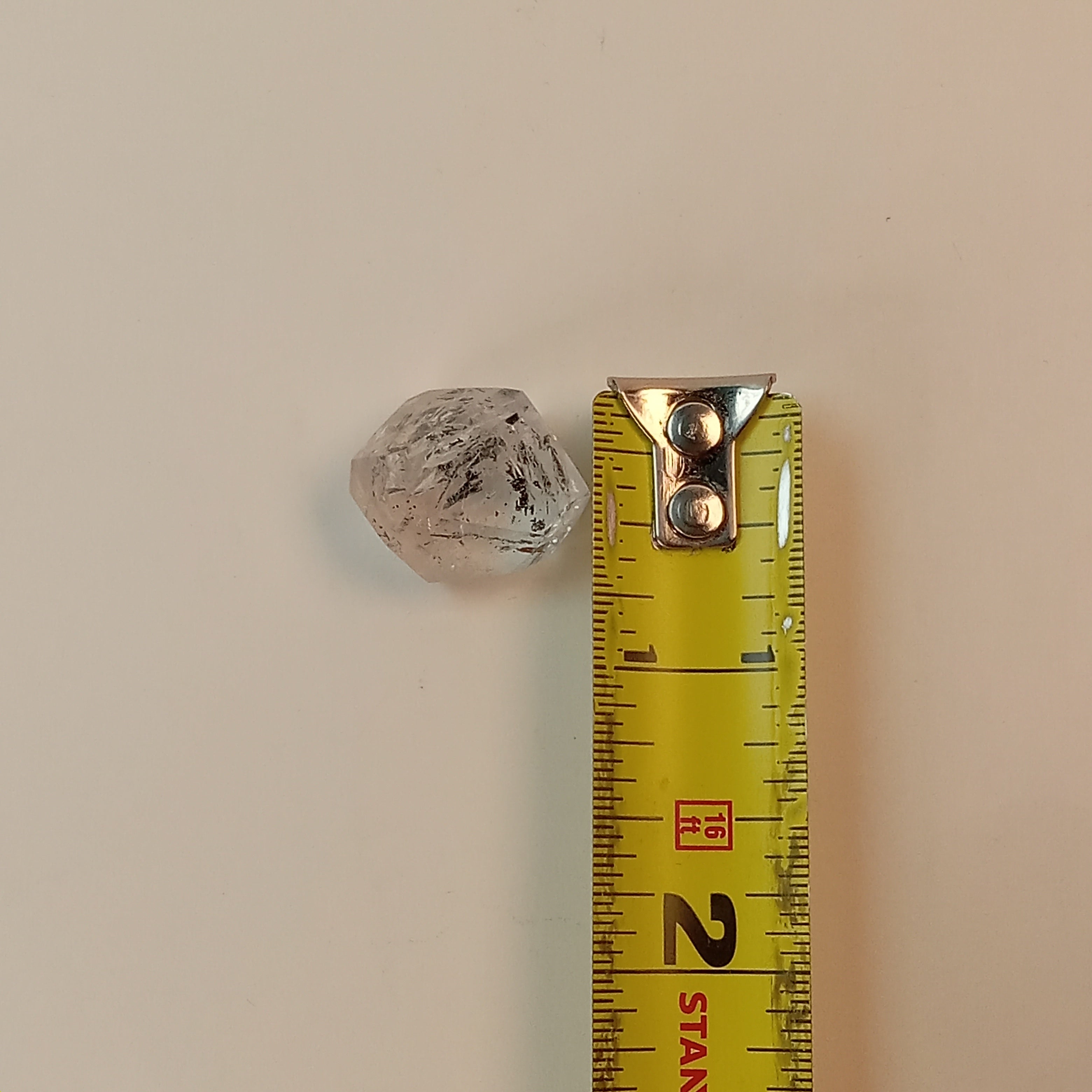 Enhydro Clear Quartz Freeform with Moving Carbon Bubble & Sand Inclusion | Polished Collector Crystal