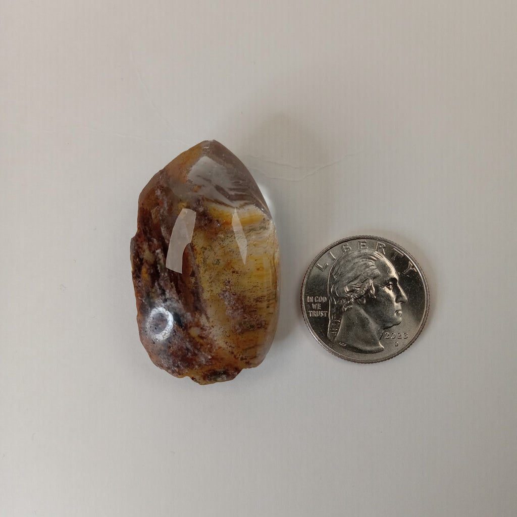 Garden Quartz Freeform with Golden Landscape Inclusions | Polished Collector Quartz Specimen | GQF-004