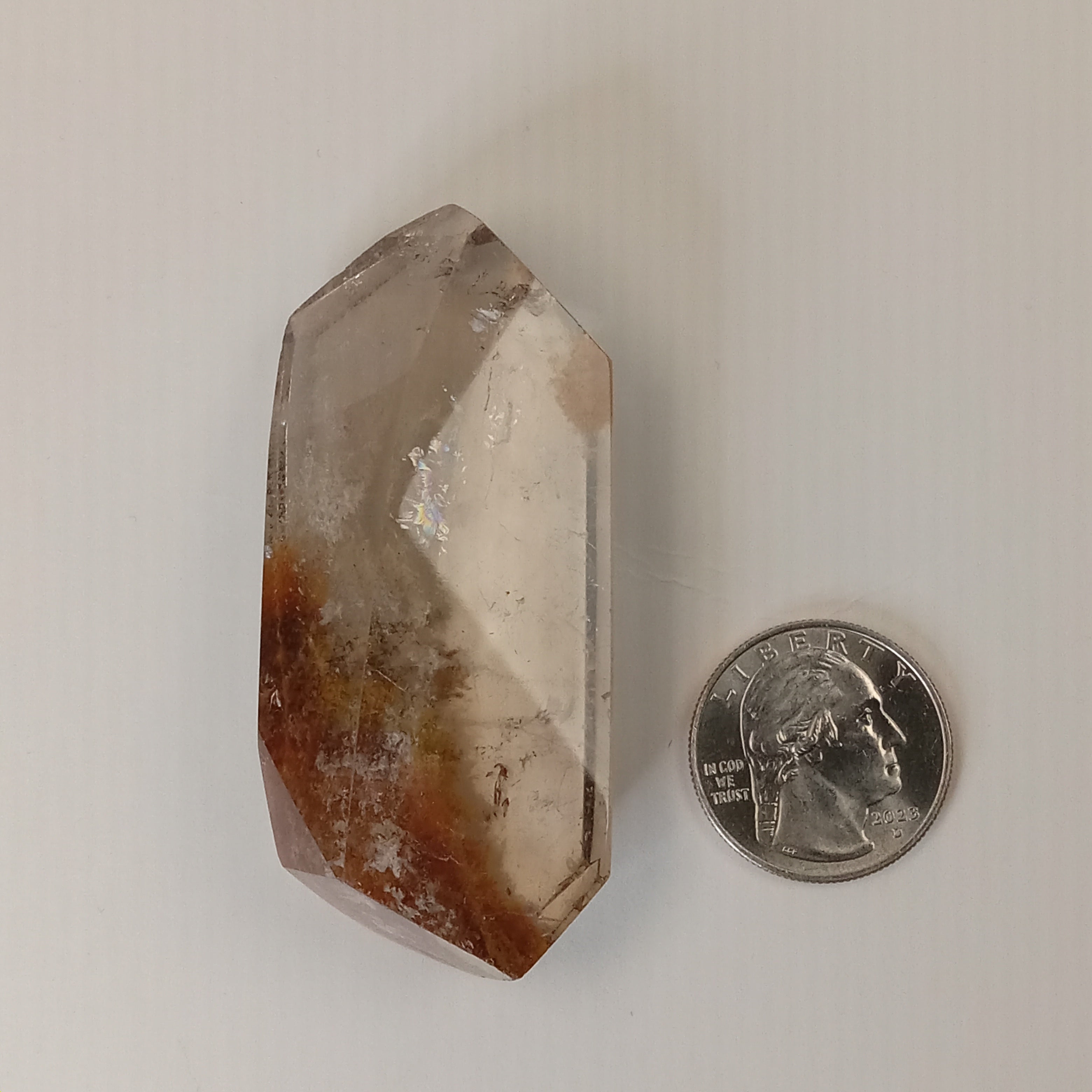 Garden Quartz Freeform Point with Scenic Landscape Inclusions | Polished Collector Quartz Specimen | GQF-005