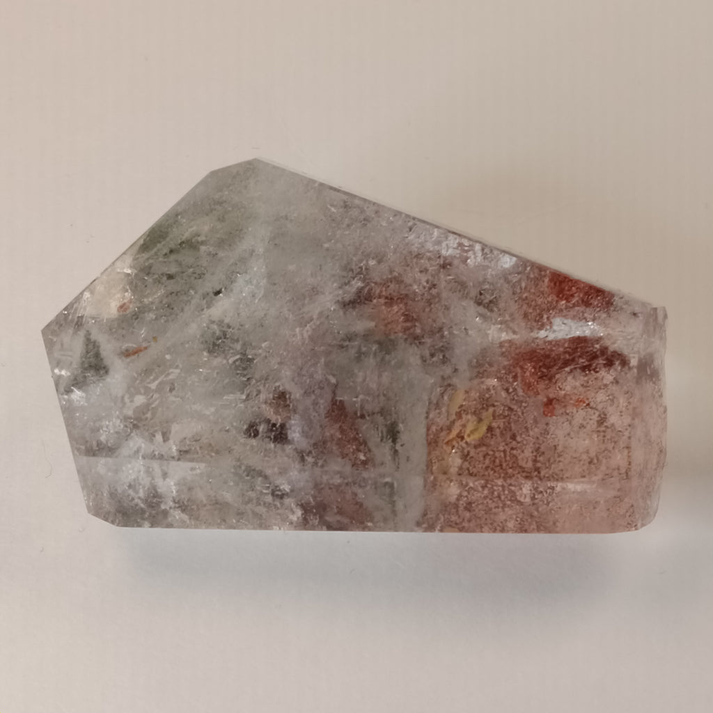 Garden Quartz Freeform with Optical Window & Natural Raw Back | Polished Collector Quartz Specimen | GQF-007