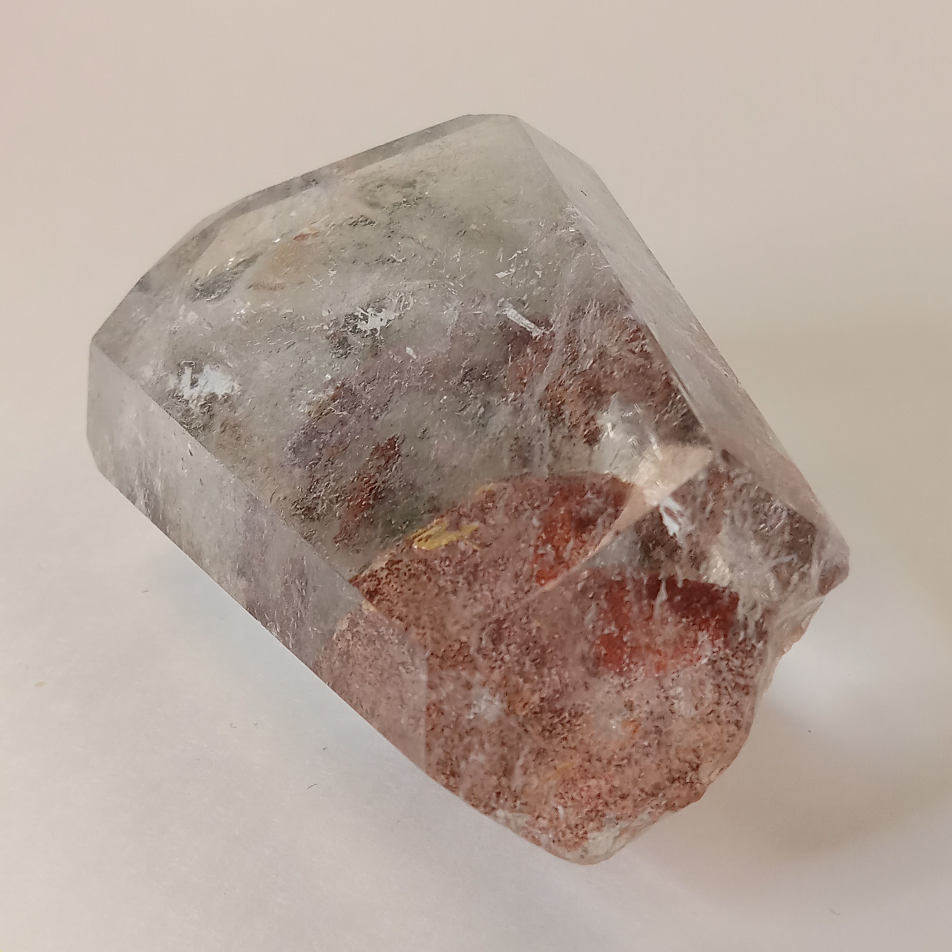 Garden Quartz Freeform with Optical Window & Natural Raw Back | Polished Collector Quartz Specimen | GQF-007