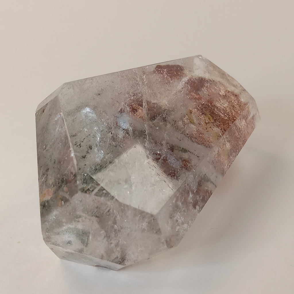 Garden Quartz Freeform with Optical Window & Natural Raw Back | Polished Collector Quartz Specimen | GQF-007