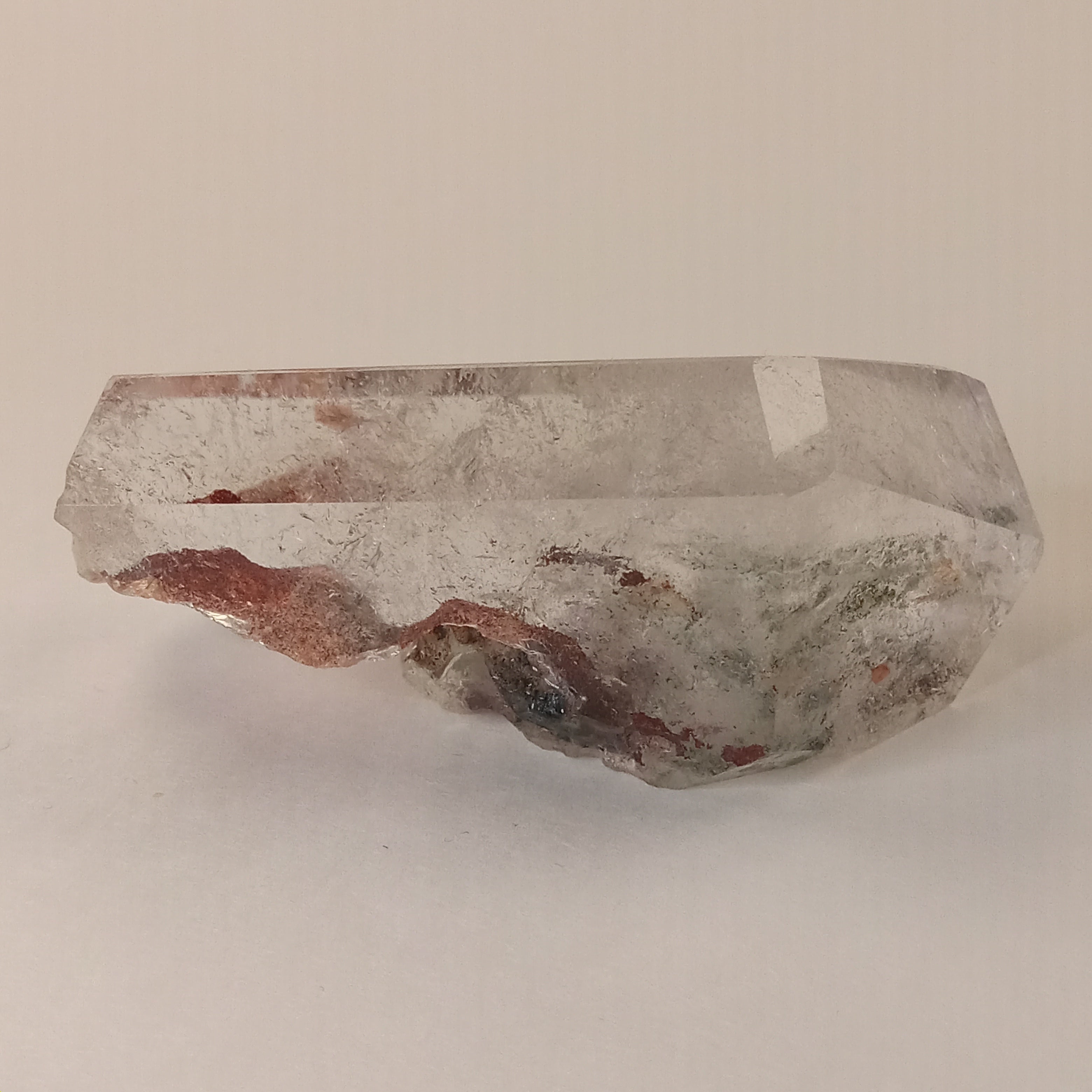 Garden Quartz Freeform with Optical Window & Natural Raw Back | Polished Collector Quartz Specimen | GQF-007