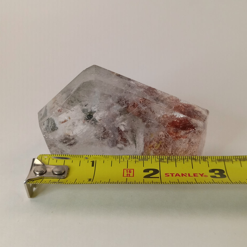 Garden Quartz Freeform with Optical Window & Natural Raw Back | Polished Collector Quartz Specimen | GQF-007