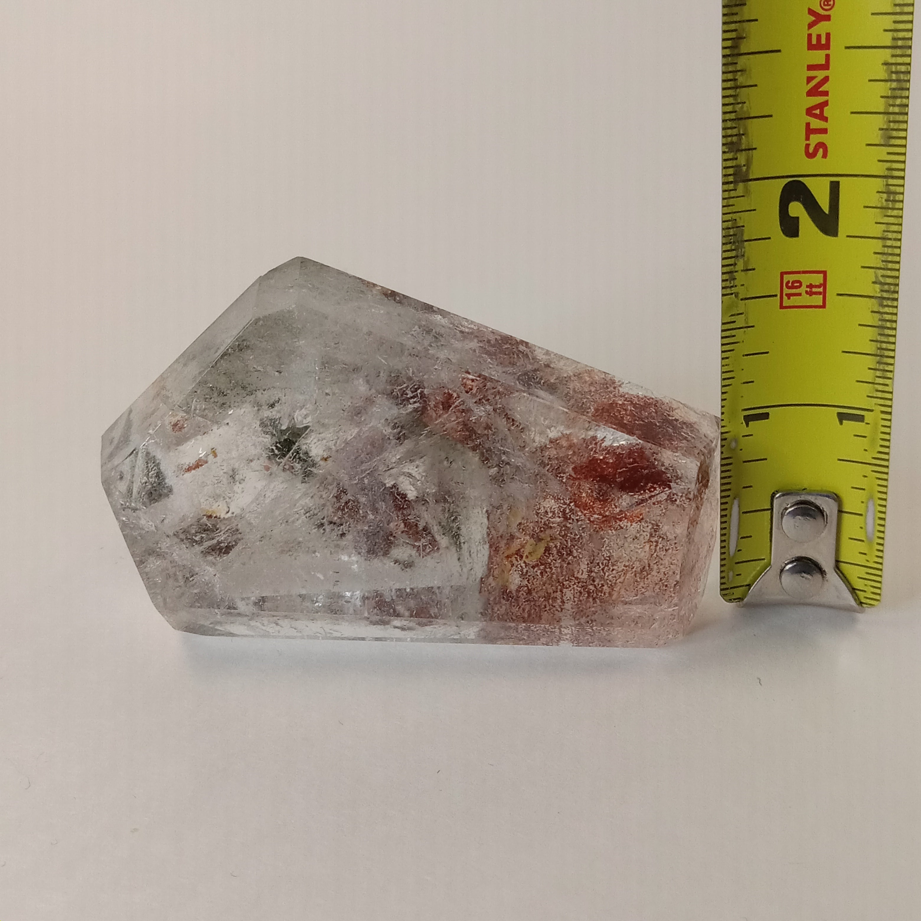 Garden Quartz Freeform with Optical Window & Natural Raw Back | Polished Collector Quartz Specimen | GQF-007
