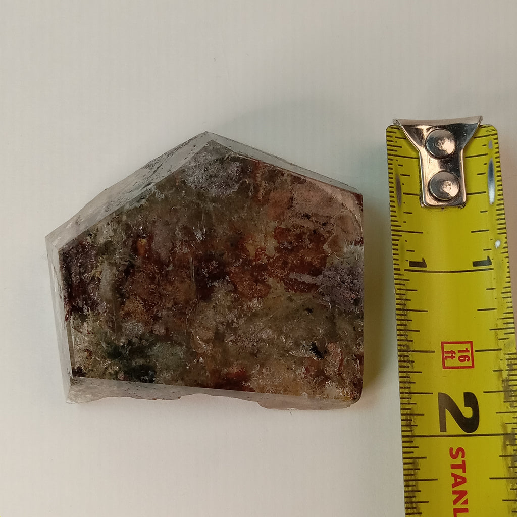 Garden Quartz Free Form with Layered Scenic Quartz Inclusions | GQF-009
