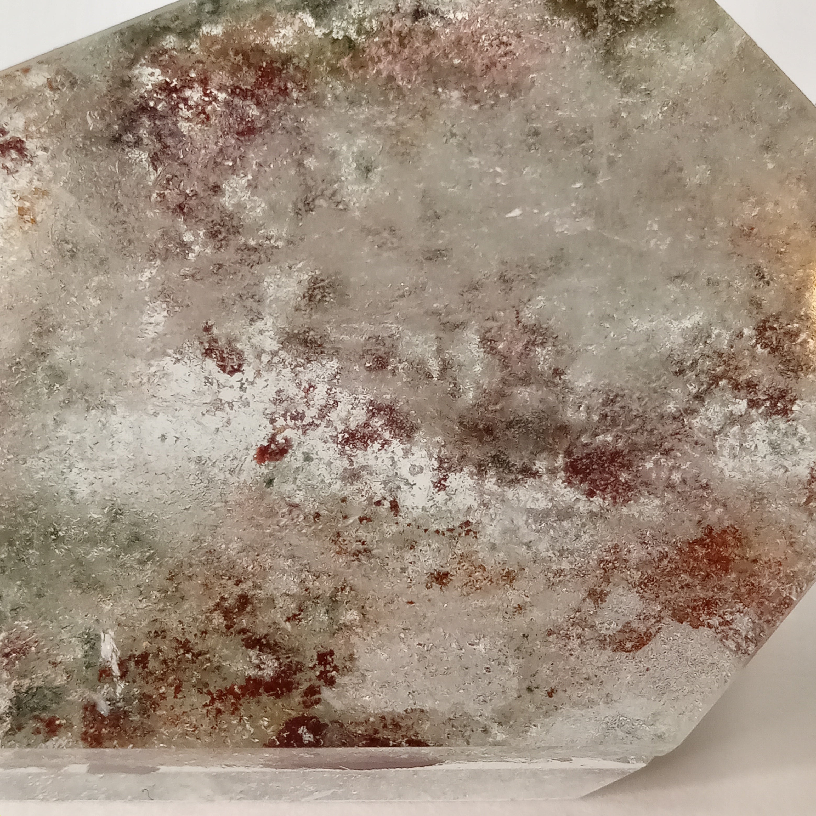 Garden Quartz Free Form with Misty Botanical Inclusions | GQF-018