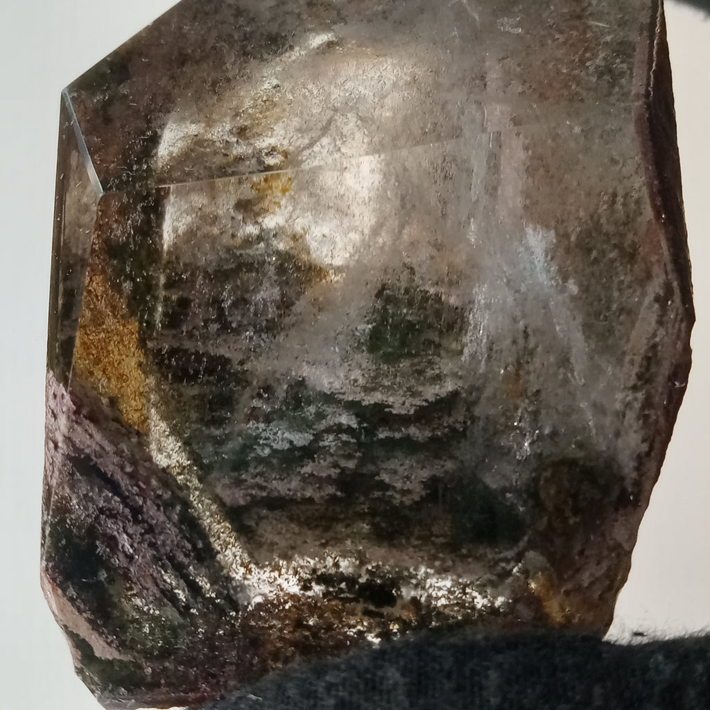 Garden Quartz Free Form with Layered Woodland Landscape | GQF-022