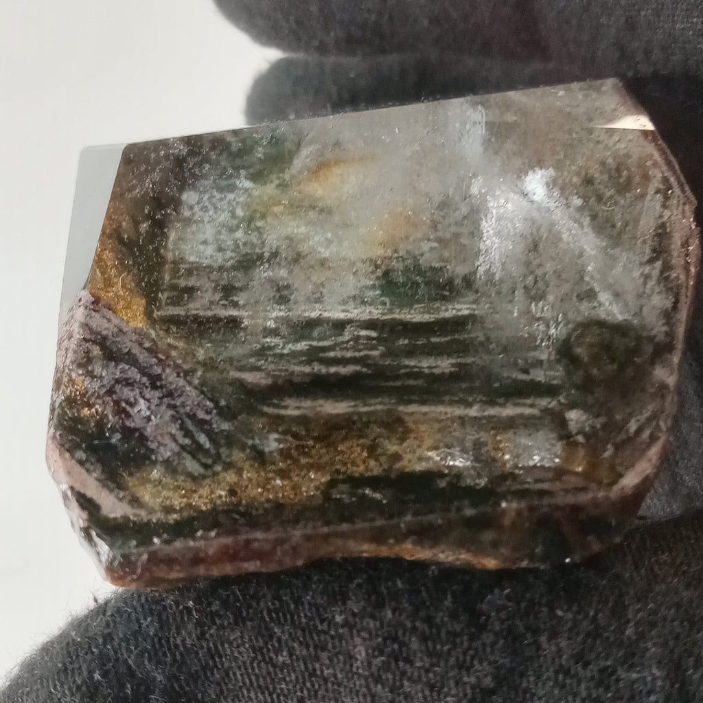 Garden Quartz Free Form with Layered Woodland Landscape | GQF-022