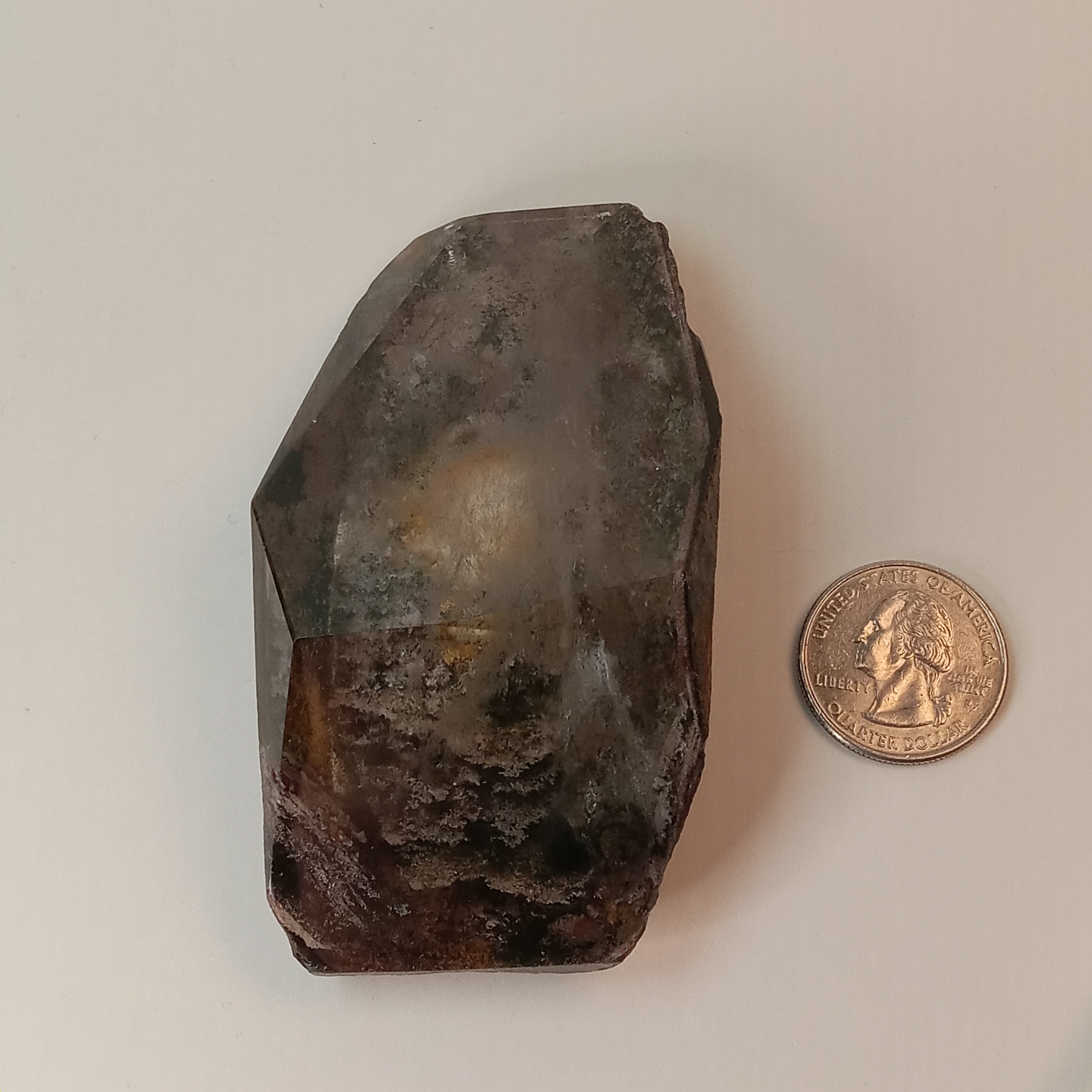 Garden Quartz Free Form with Layered Woodland Landscape | GQF-022