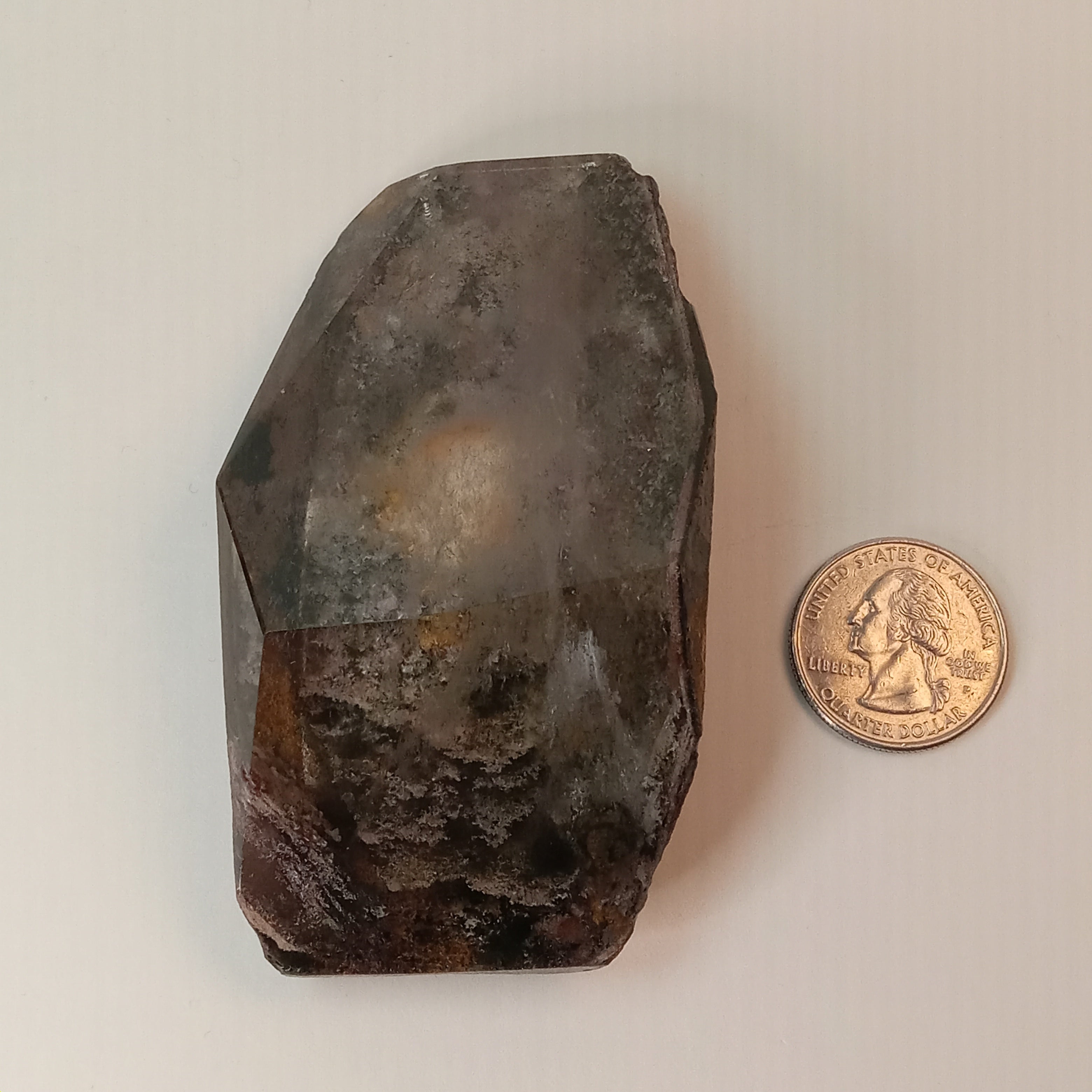 Garden Quartz Free Form with Layered Woodland Landscape | GQF-022