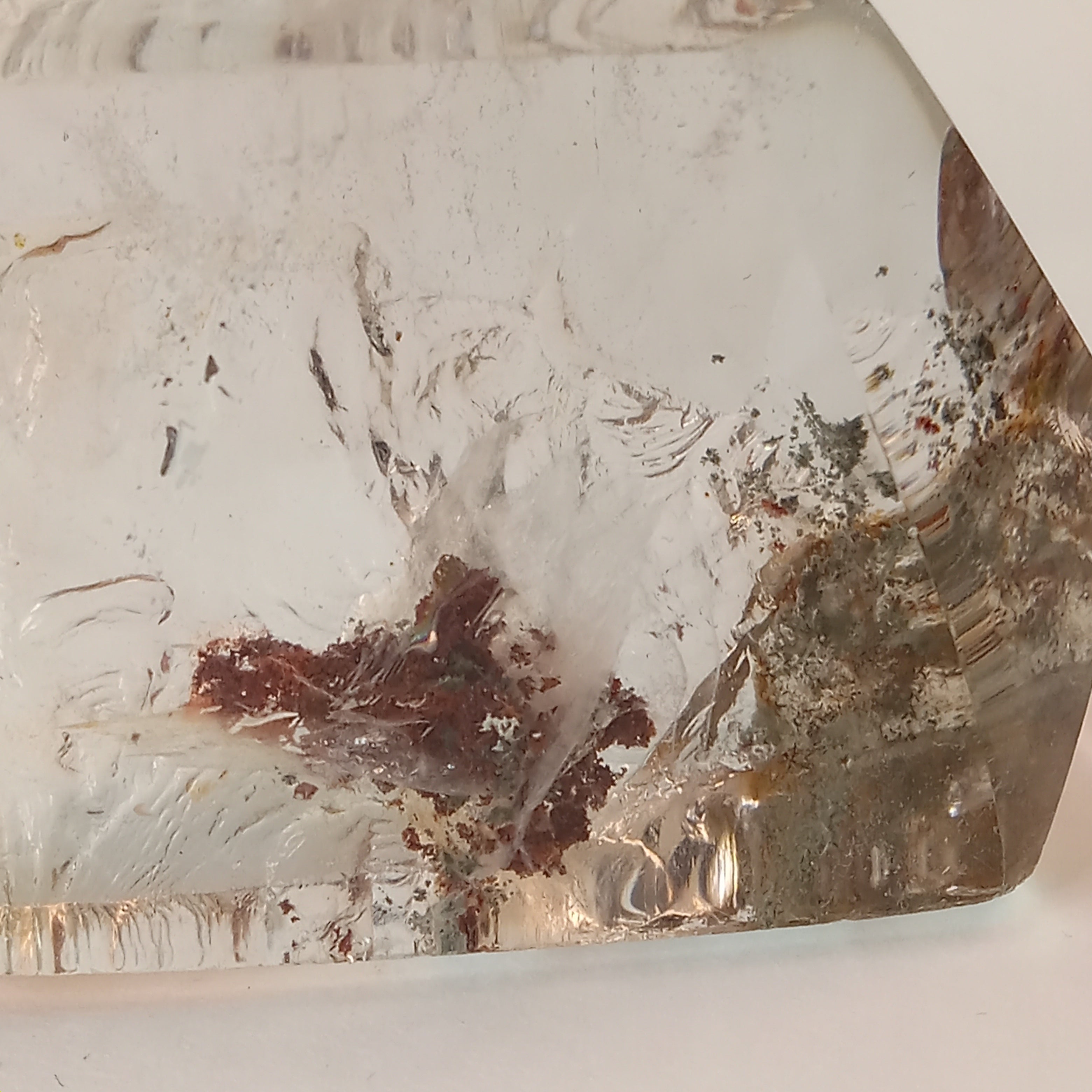 Garden Quartz Free Form with Floating Botanical Inclusion | GQF-023