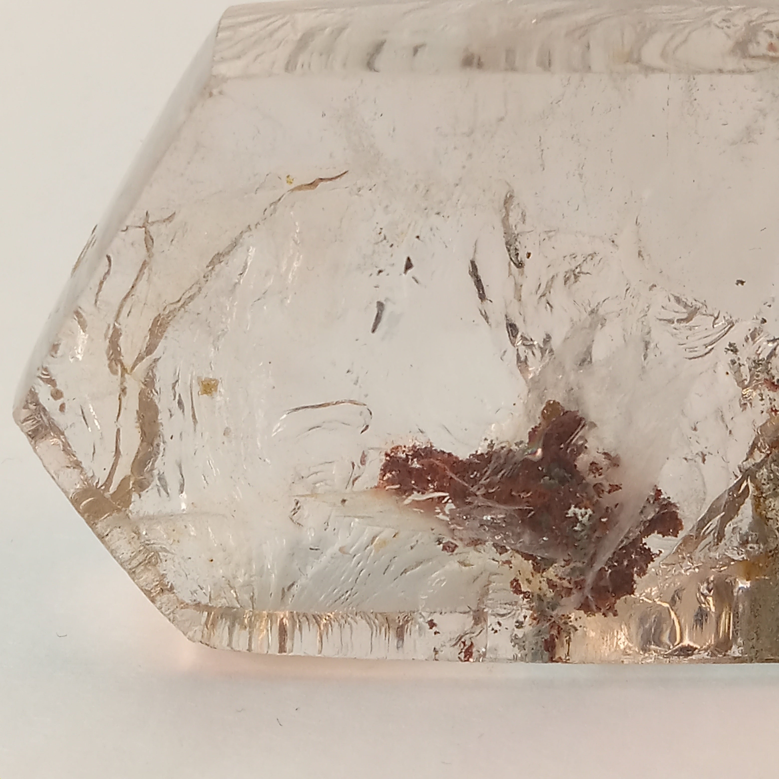 Garden Quartz Free Form with Floating Botanical Inclusion | GQF-023