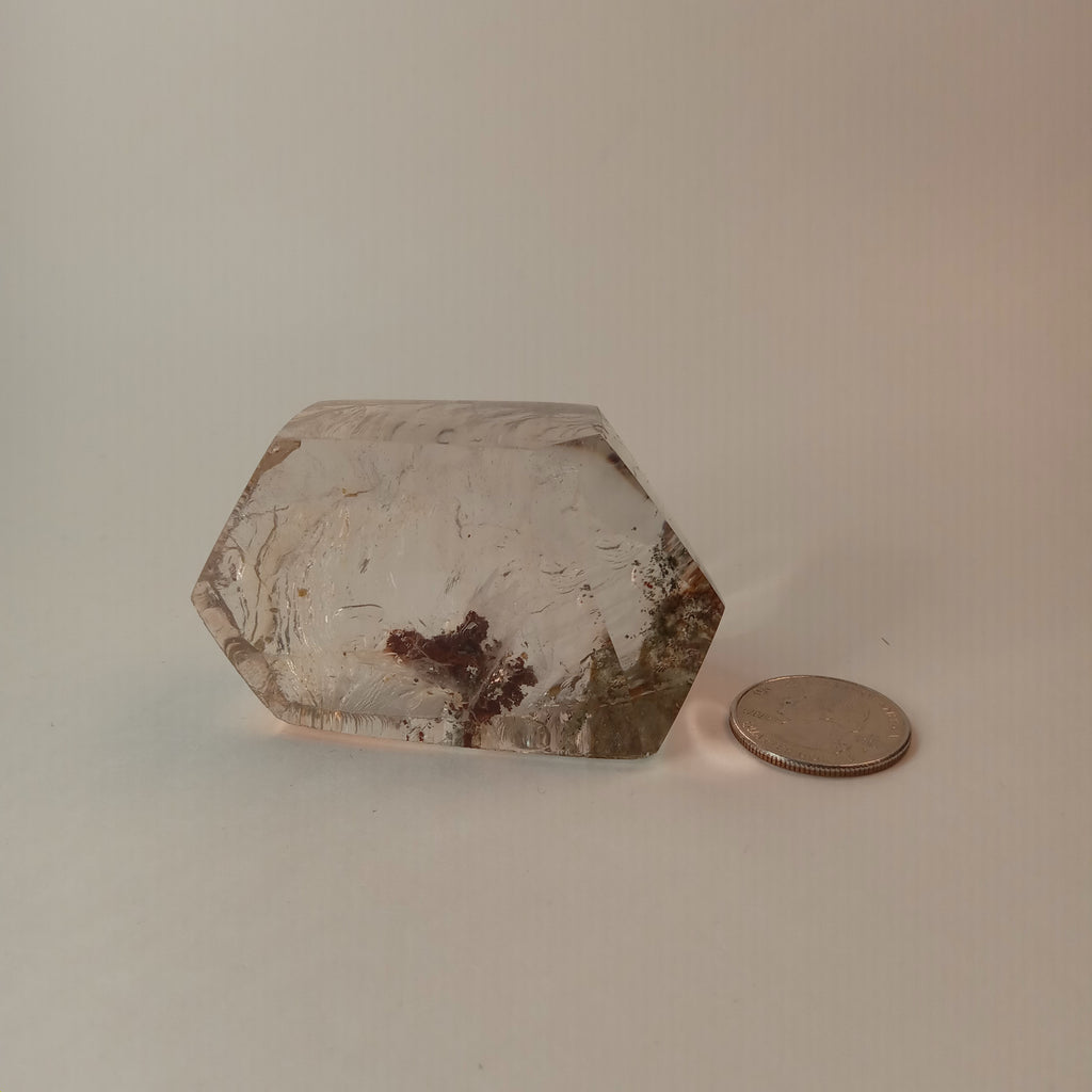 Garden Quartz Free Form with Floating Botanical Inclusion | GQF-023