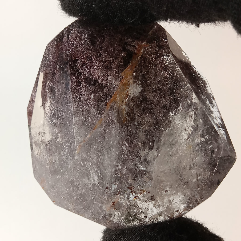 Garden Quartz Free Form with Suspended Purple Dendritic Canopy | GQF-024