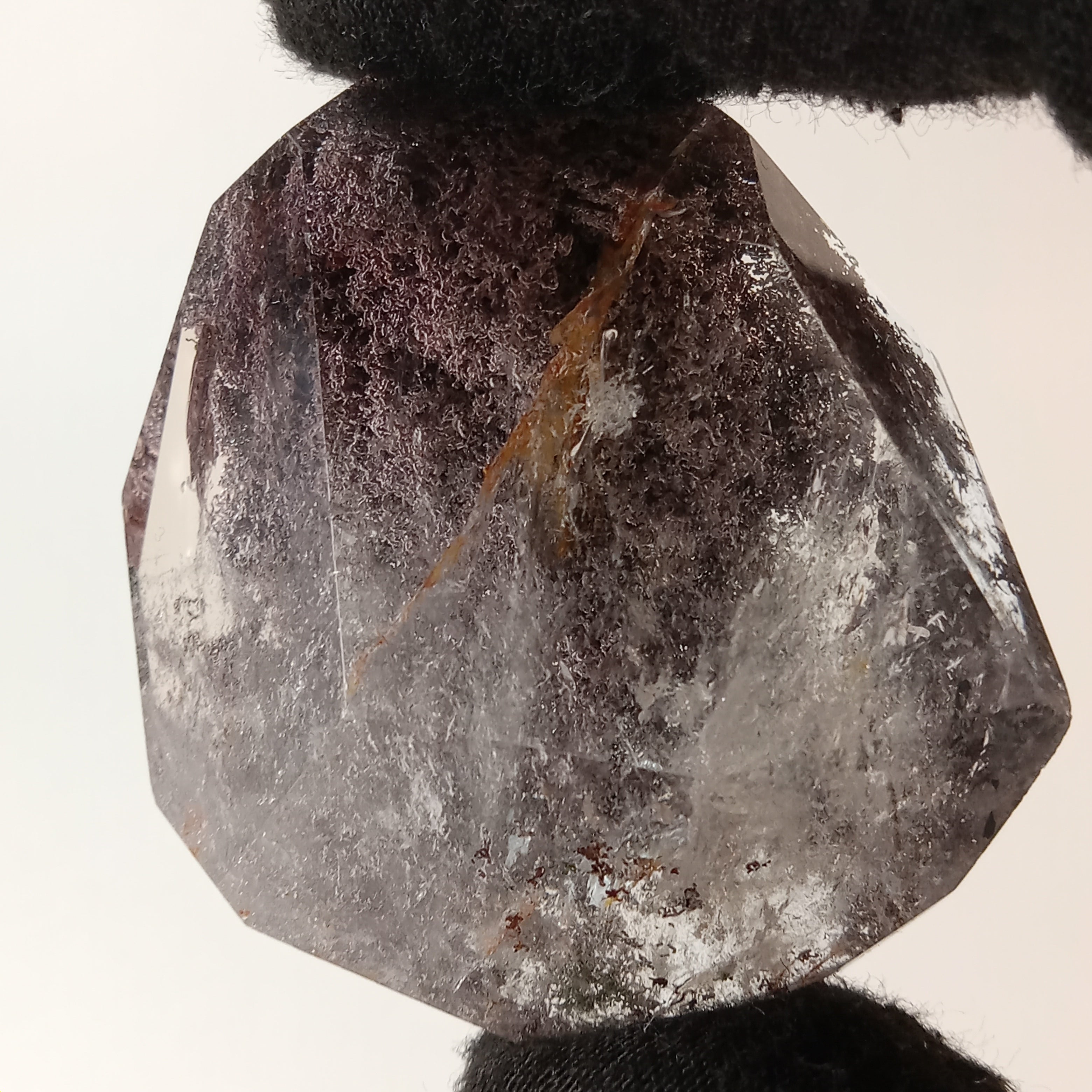 Garden Quartz Free Form with Suspended Purple Dendritic Canopy | GQF-024