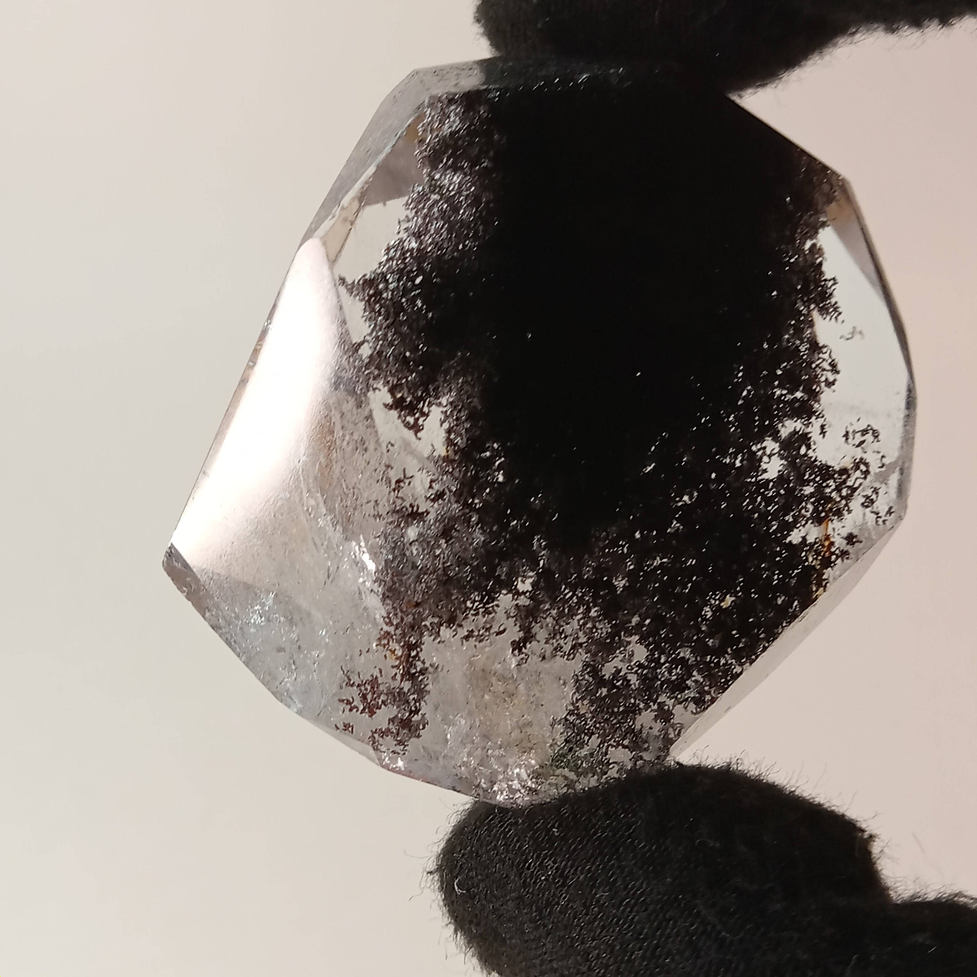 Garden Quartz Free Form with Suspended Purple Dendritic Canopy | GQF-024