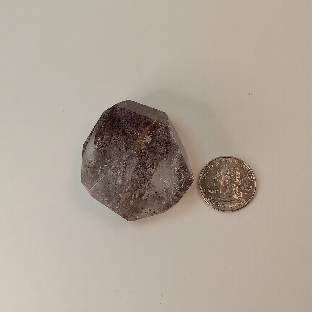 Garden Quartz Free Form with Suspended Purple Dendritic Canopy | GQF-024