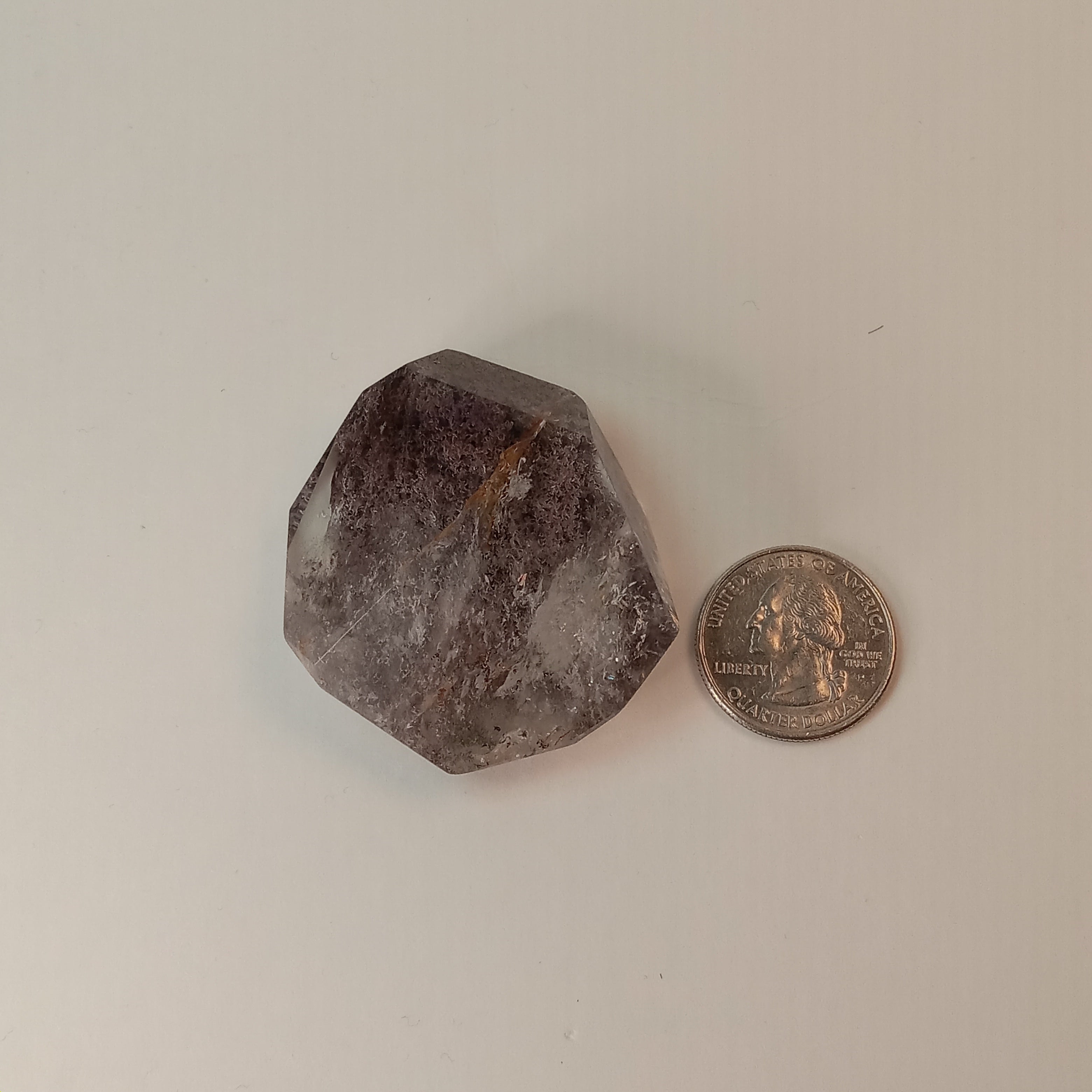 Garden Quartz Free Form with Suspended Purple Dendritic Canopy | GQF-024