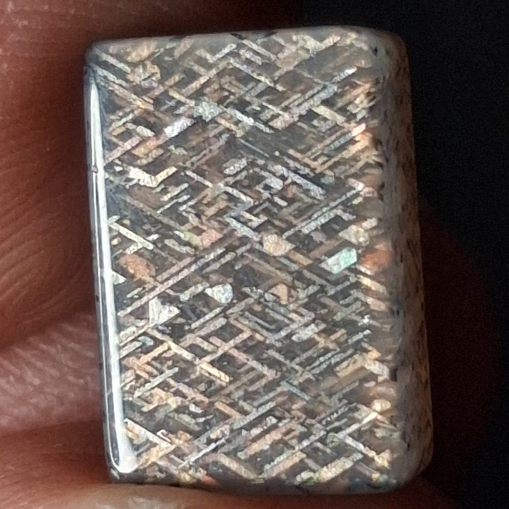 Rainbow Lattice Sunstone Hand-Cut Cabochon | Tanzania | RC005