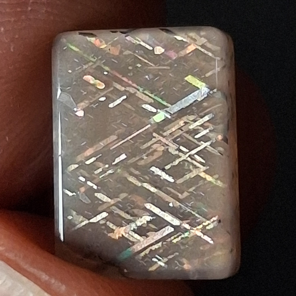 Rainbow Lattice Sunstone Hand-Cut Cabochon | Tanzania | RC009