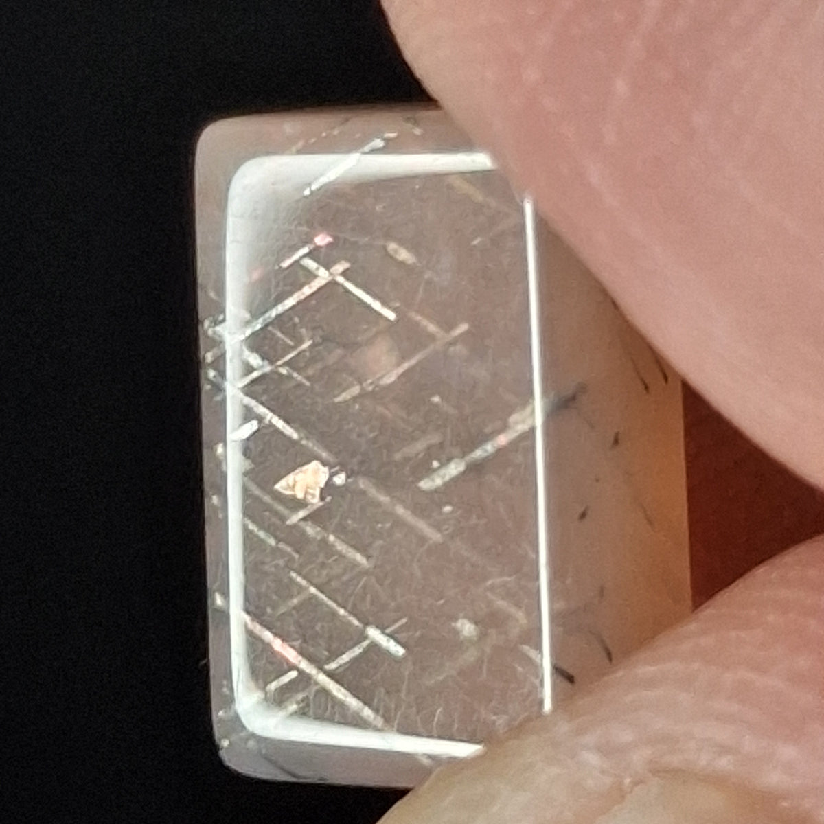 Rainbow Lattice Sunstone Hand-Cut Cabochon | Tanzania | RC011