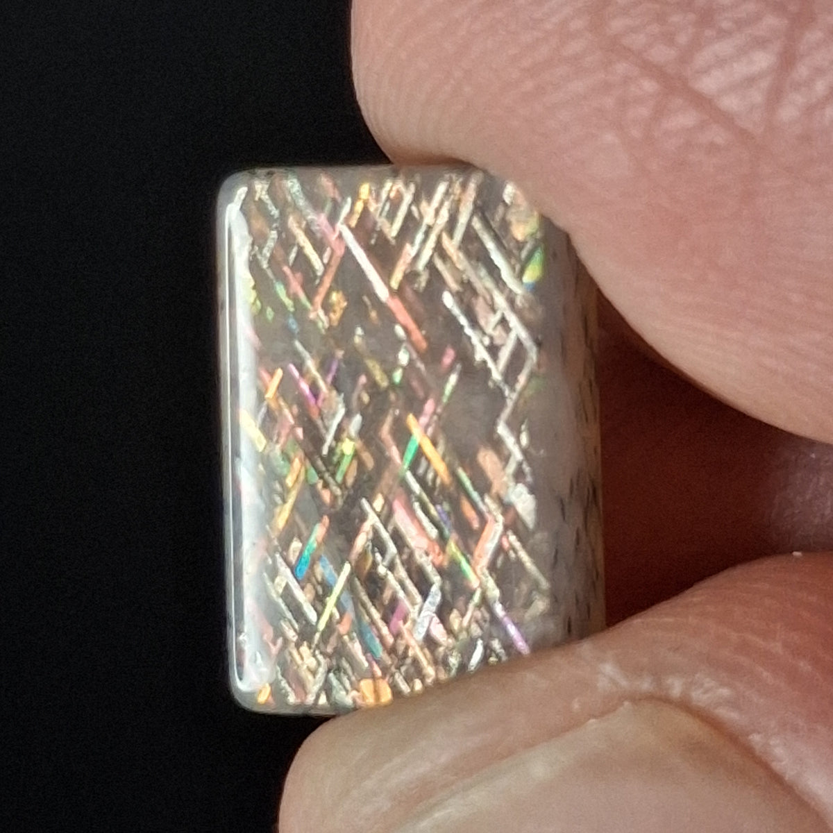 Rainbow Lattice Sunstone Hand-Cut Cabochon | Tanzania | RC014