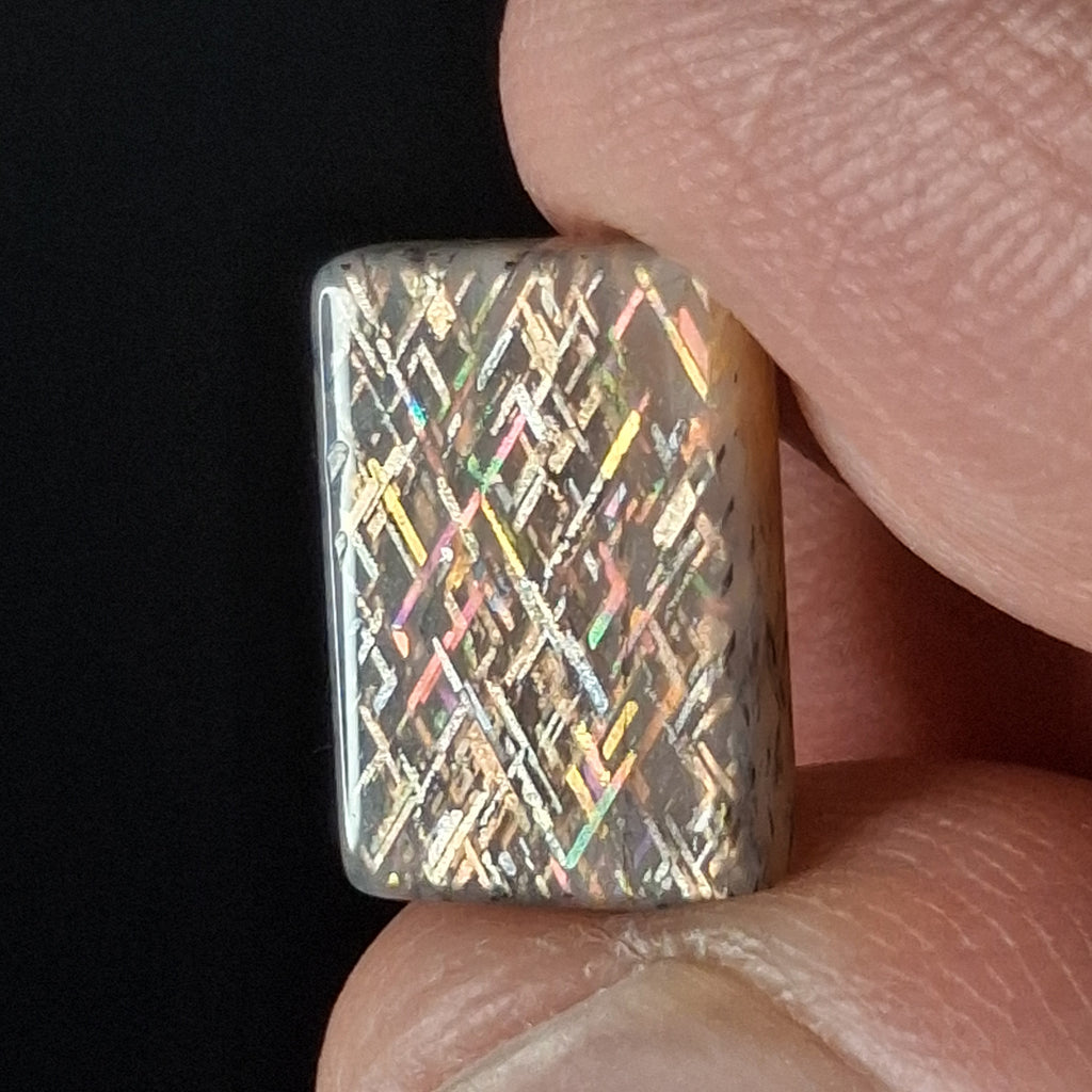 Rainbow Lattice Sunstone Hand-Cut Cabochon | Tanzania | RC014