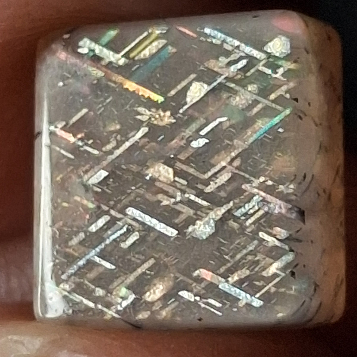 Rainbow Lattice Sunstone Hand-Cut Cabochon | Tanzania | RC021