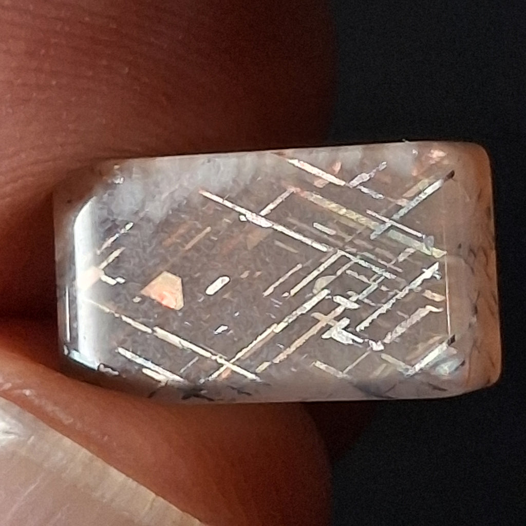 Rainbow Lattice Sunstone Hand-Cut Cabochon | Tanzania | RC030
