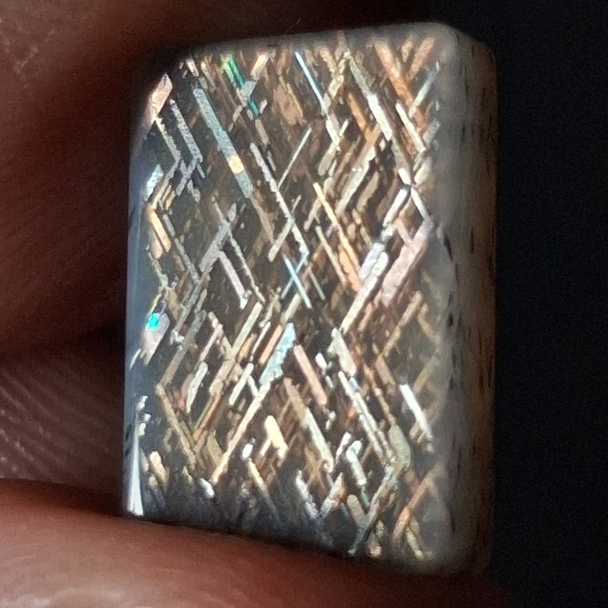 Rainbow Lattice Sunstone Hand-Cut Cabochon | Tanzania | RC036