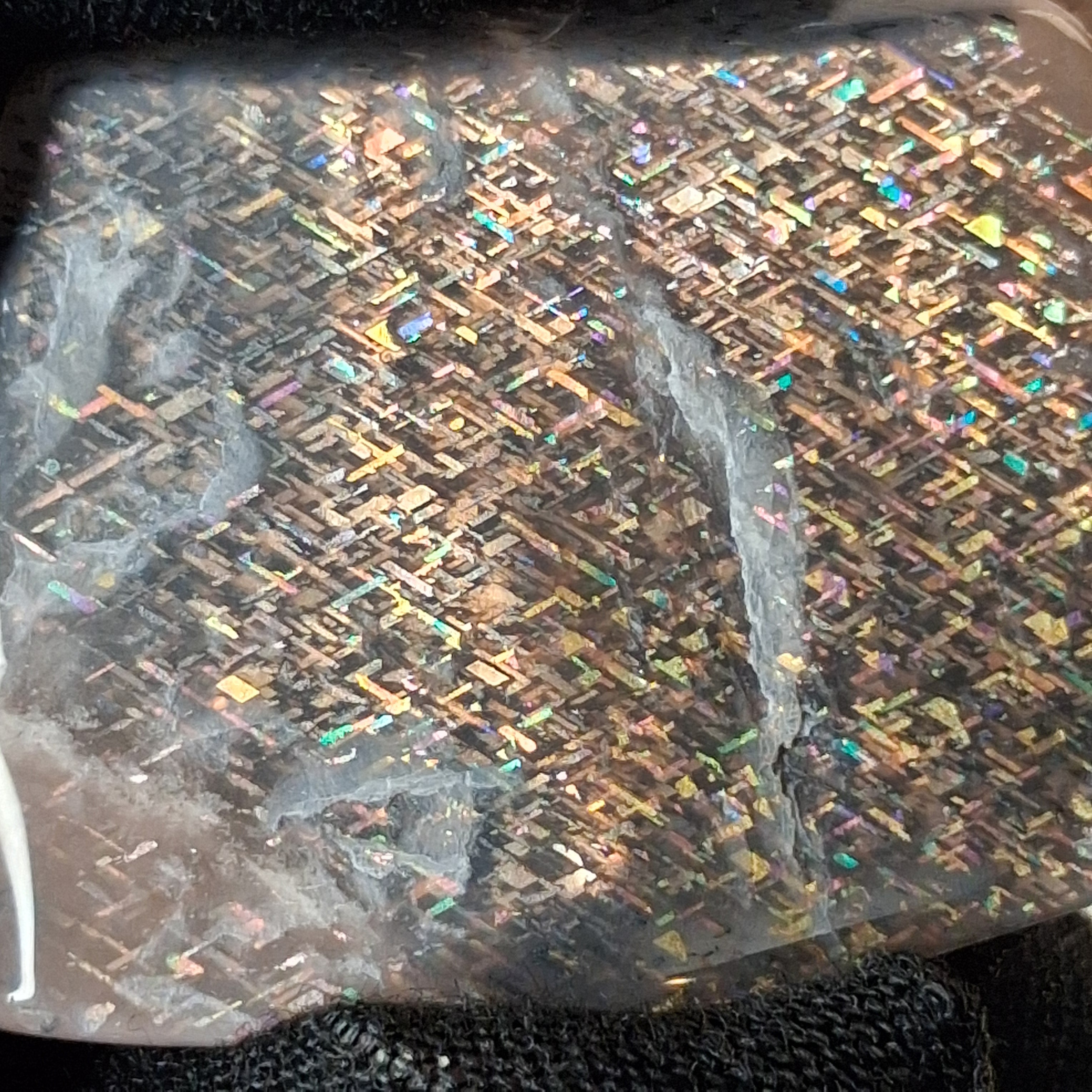 Rainbow Lattice Sunstone Polished Specimen | RS-001 | 17g | Tanzania