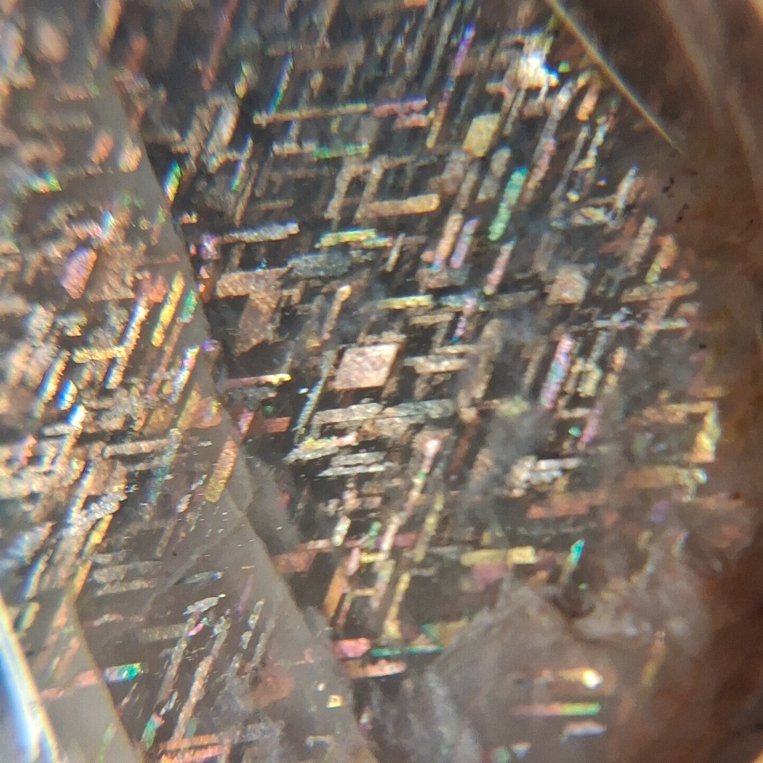 Rainbow Lattice Sunstone Polished Specimen | RS-002 | 7g | Tanzania