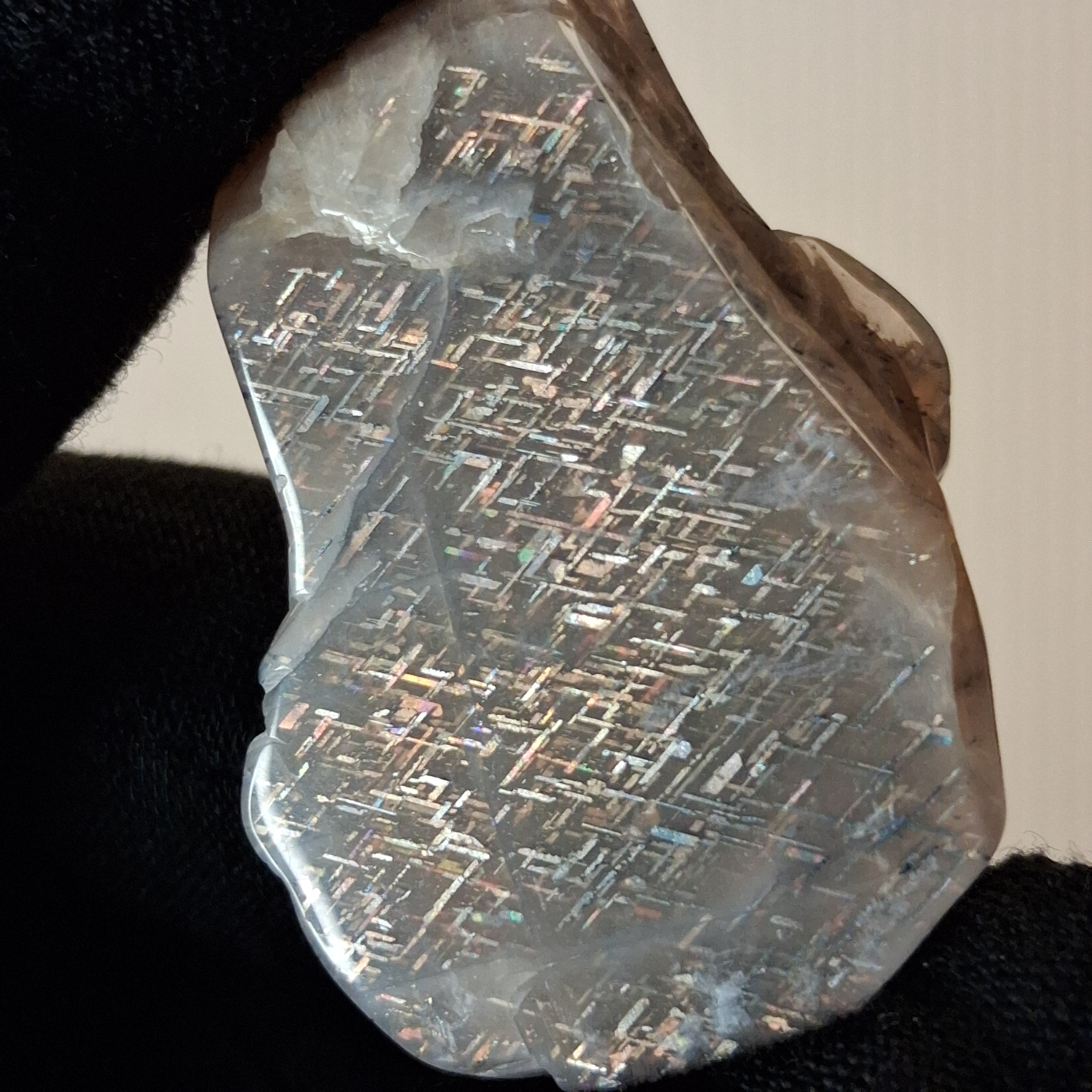 Rainbow Lattice Sunstone Polished Specimen | RS-003 | 16g | Tanzania