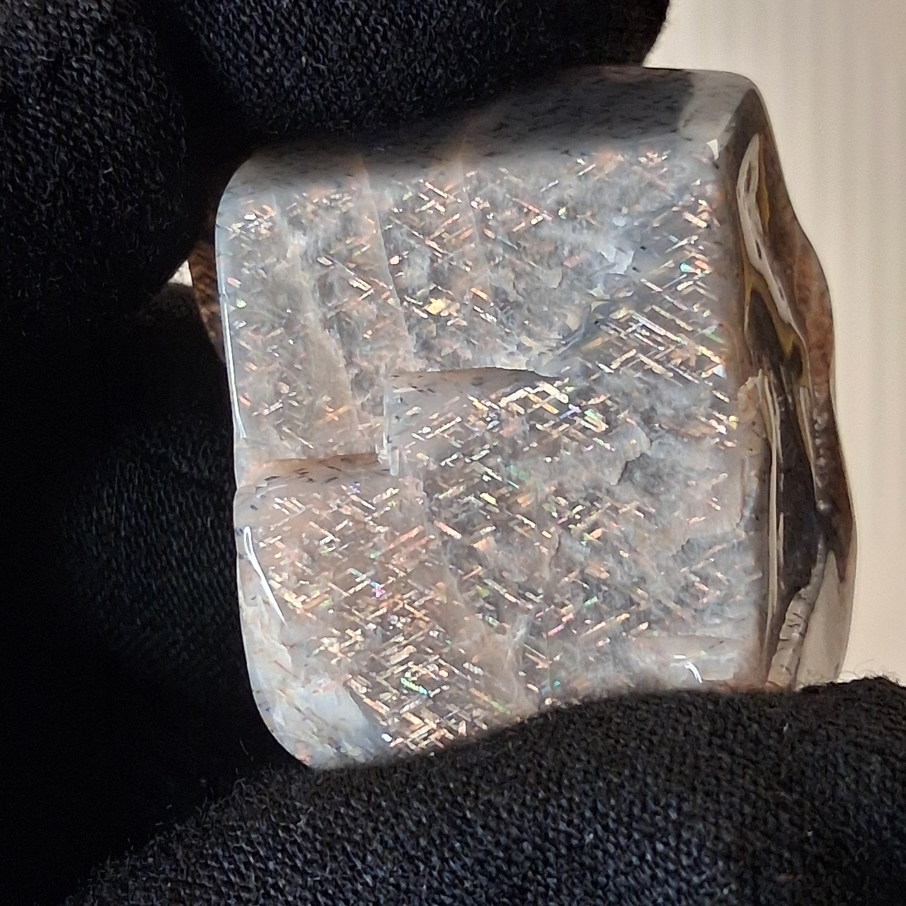 Rainbow Lattice Sunstone Polished Specimen | RS-004 | 26g | Tanzania