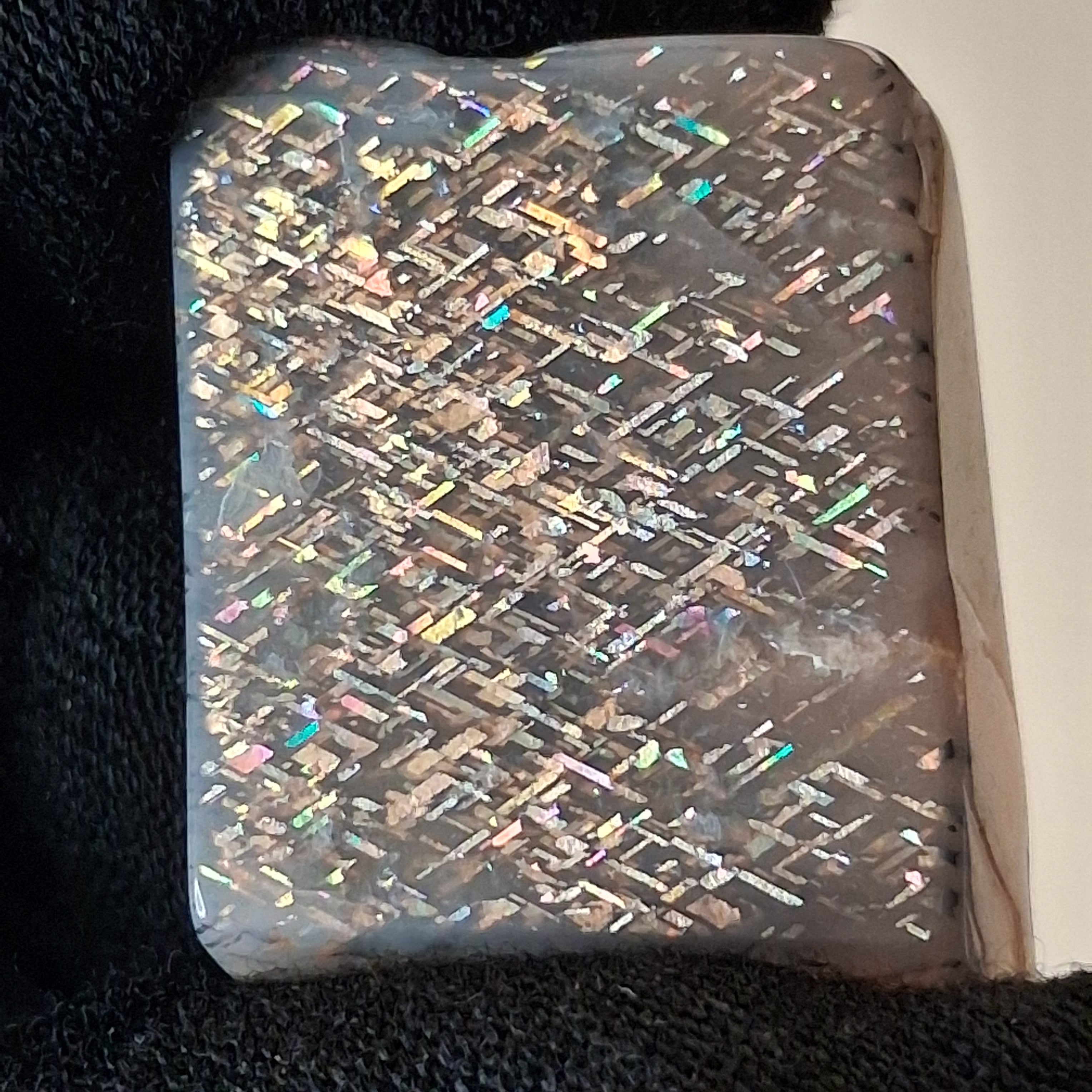 Rainbow Lattice Sunstone Polished Specimen | RS-005 | 9g | Tanzania