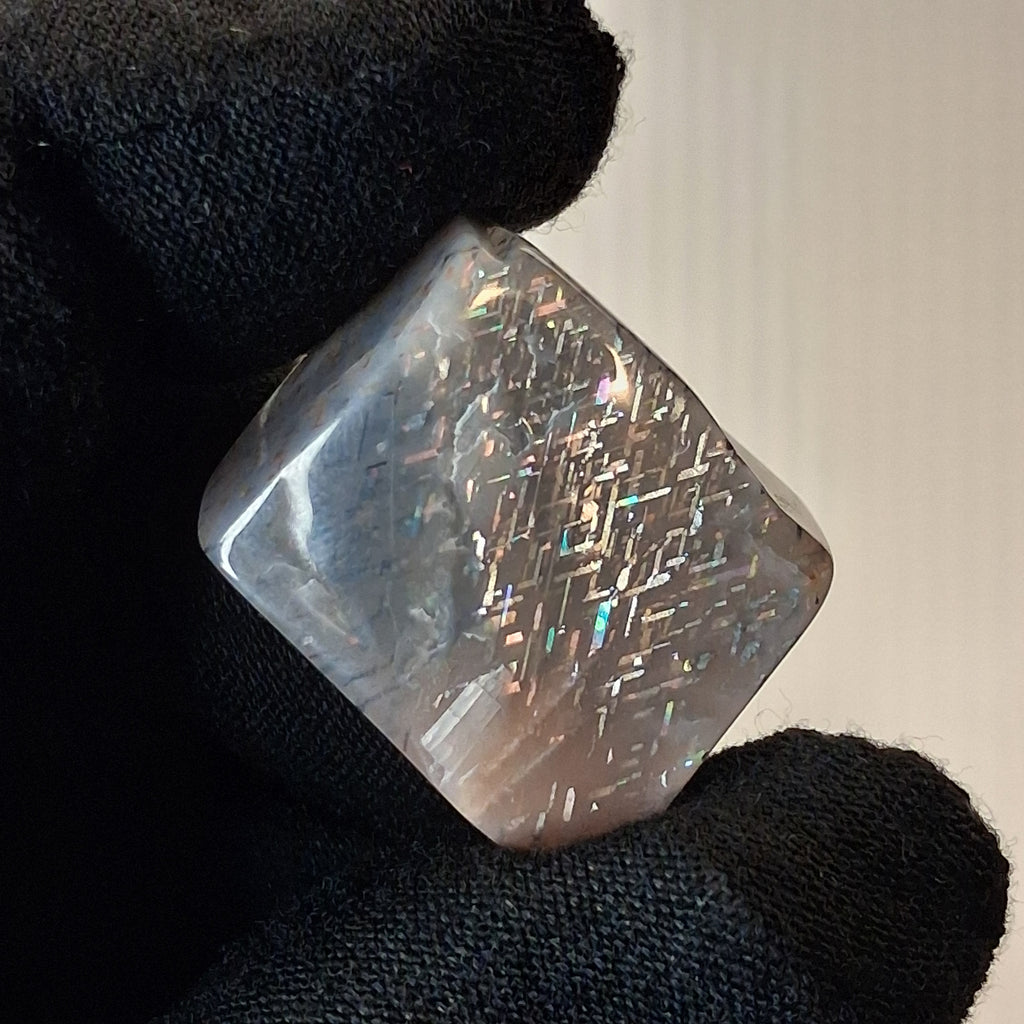 Rainbow Lattice Sunstone Polished Specimen | RS-005 | 9g | Tanzania