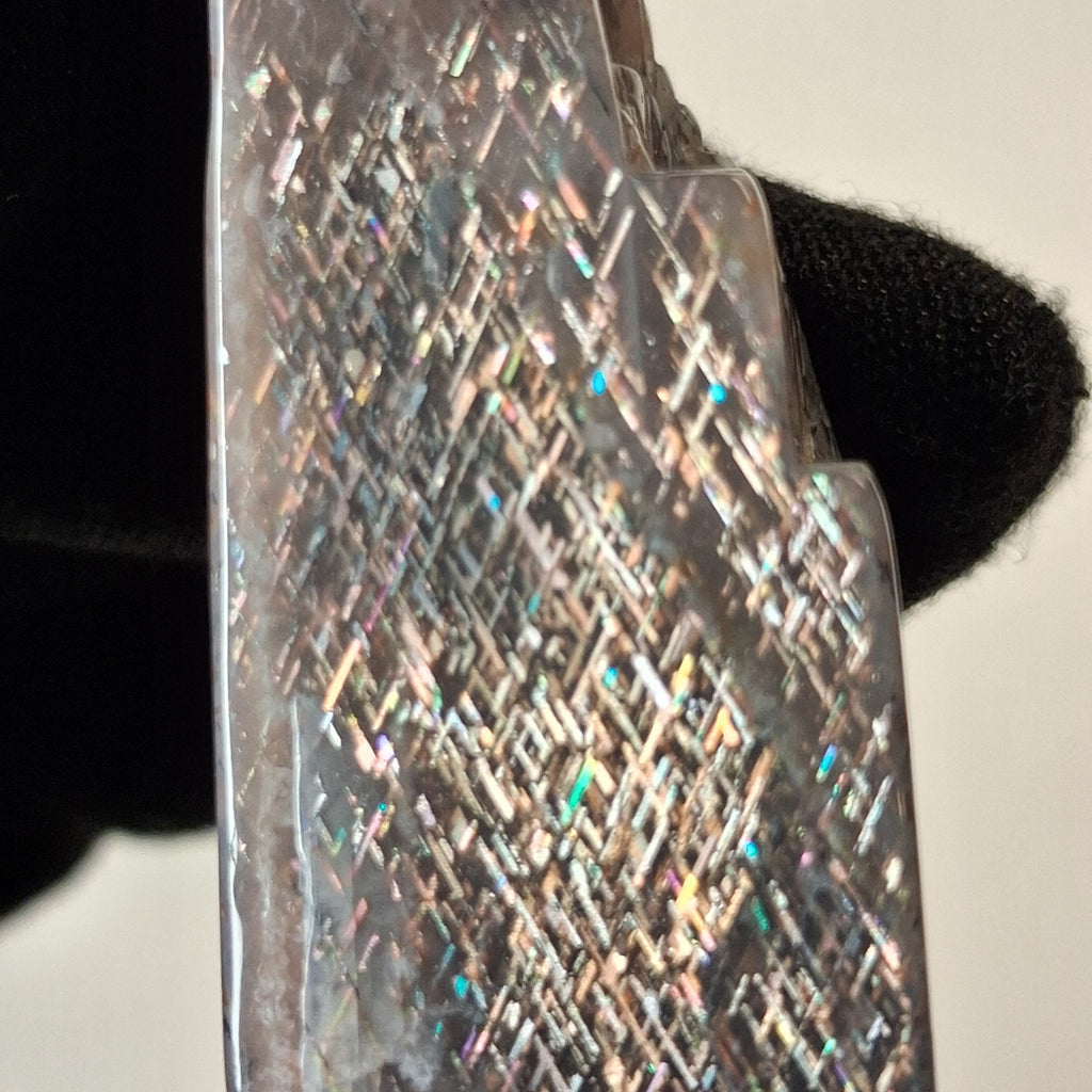 Rainbow Lattice Sunstone Polished Specimen | RS-006 | 20g | Tanzania