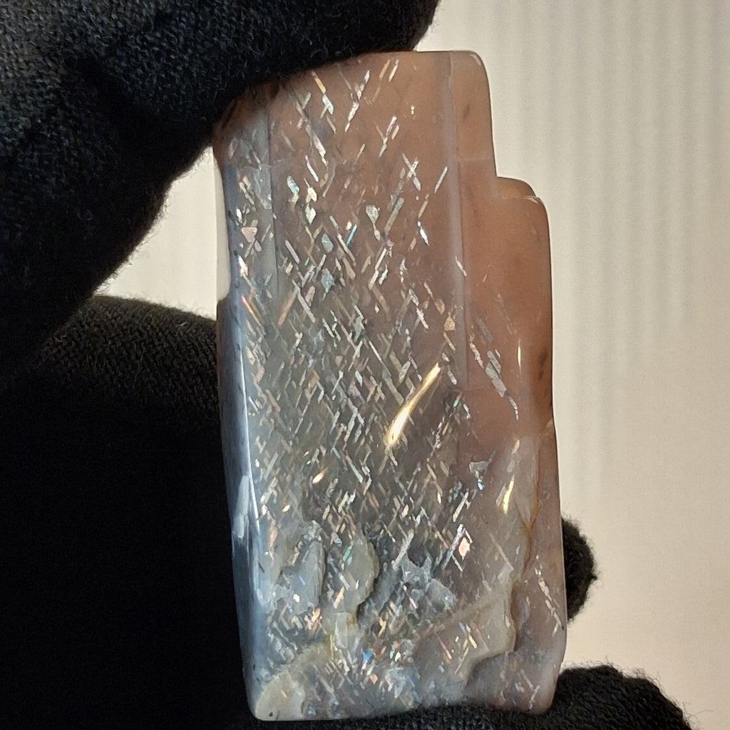 Rainbow Lattice Sunstone Polished Specimen | RS-007 | 21g | Tanzania