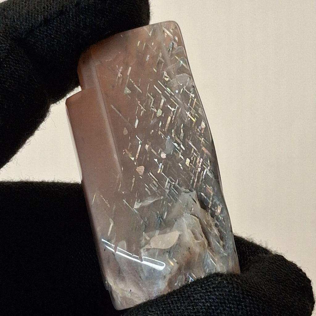 Rainbow Lattice Sunstone Polished Specimen | RS-007 | 21g | Tanzania