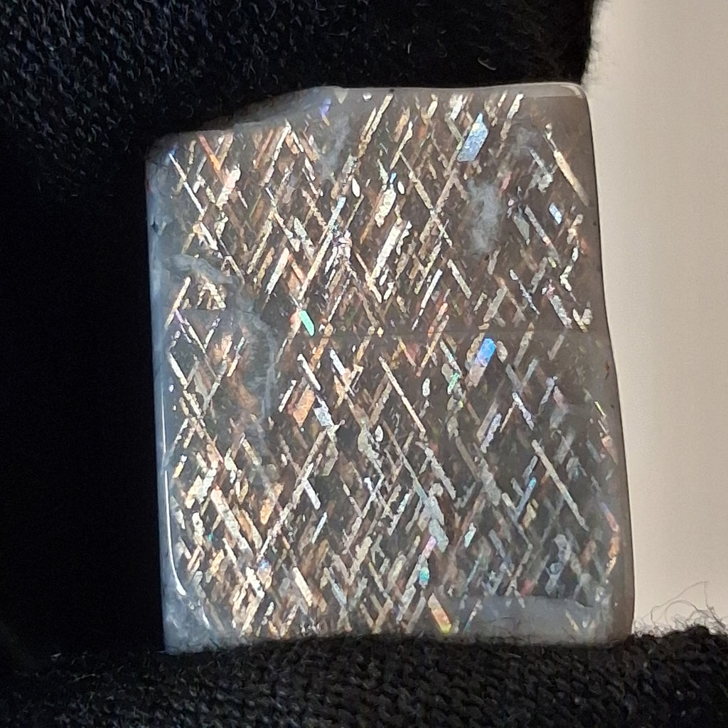Rainbow Lattice Sunstone Polished Specimen | RS-008 | 7g | Tanzania