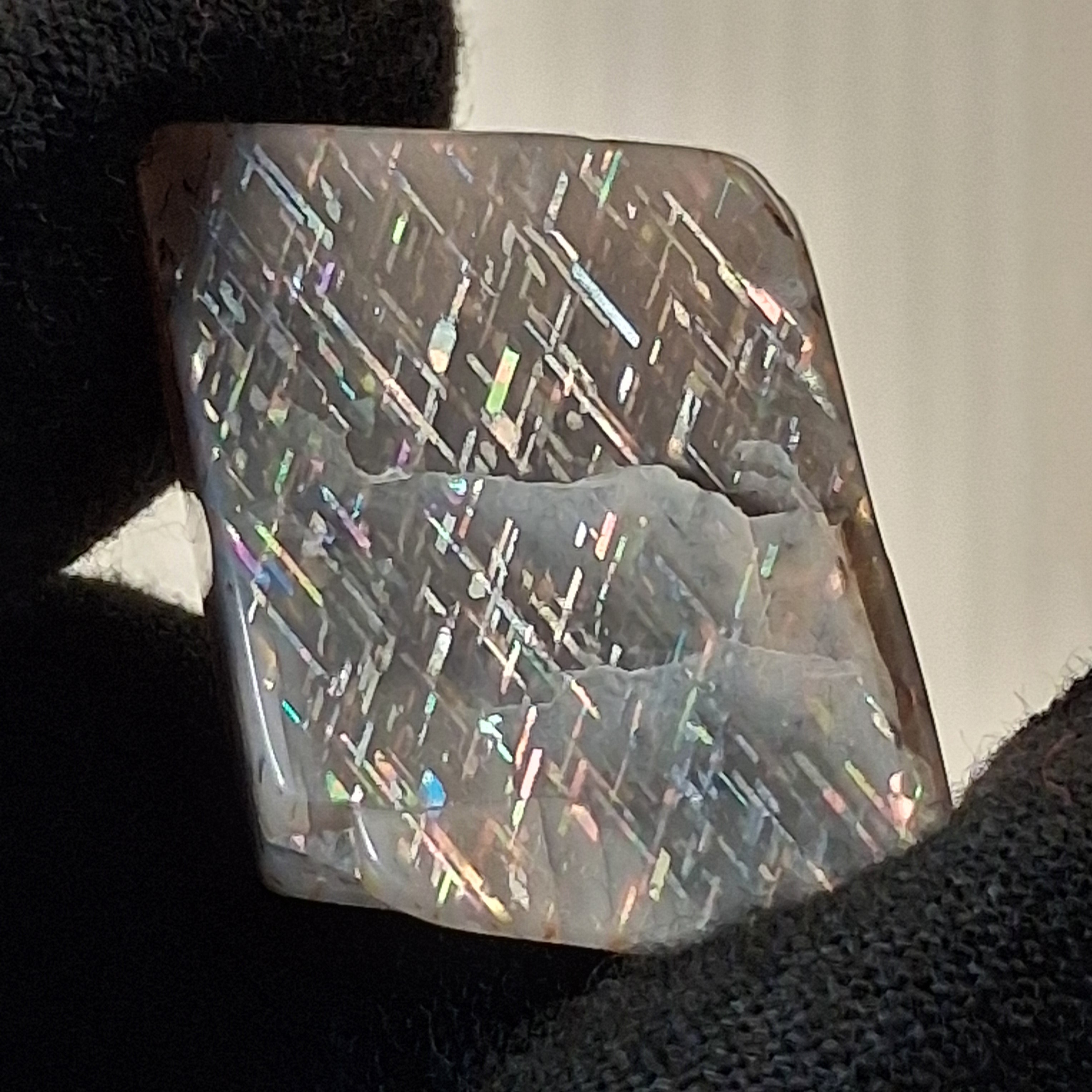 Rainbow Lattice Sunstone Polished Specimen | RS-009 | 10g | Tanzania