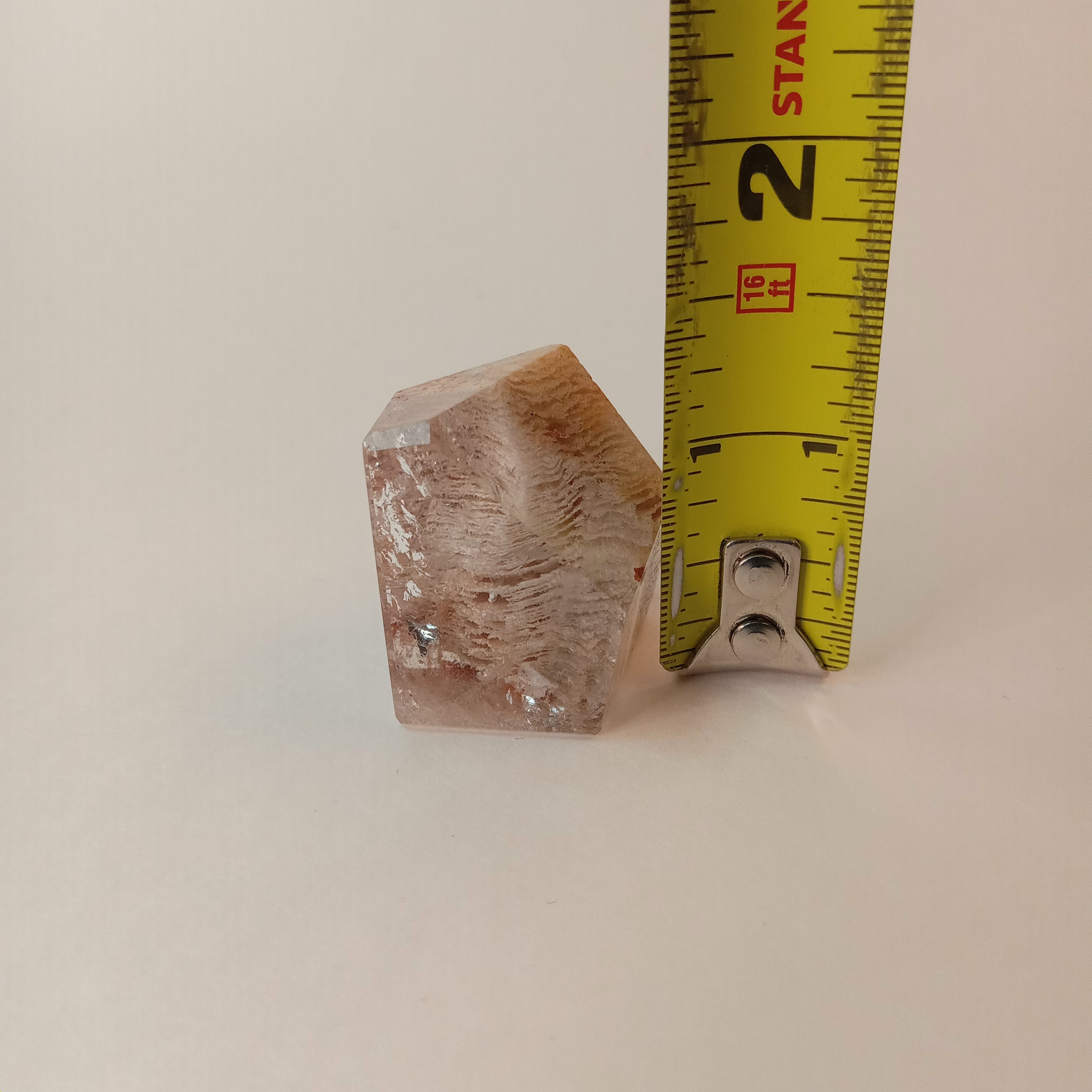 Thousand Layer Garden Quartz Polished Free Form with Bold Layered Landscape Inclusions