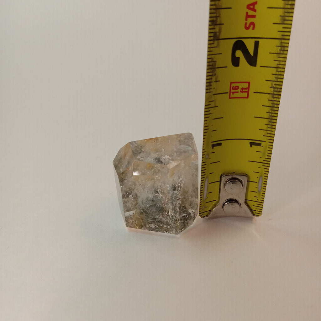 Thousand Layer Garden Quartz Polished Free Form with Smoky Layered Landscape Inclusions