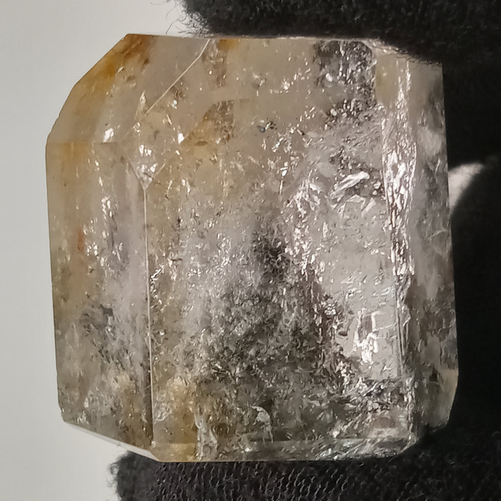 Thousand Layer Garden Quartz Polished Free Form with Smoky Layered Landscape Inclusions