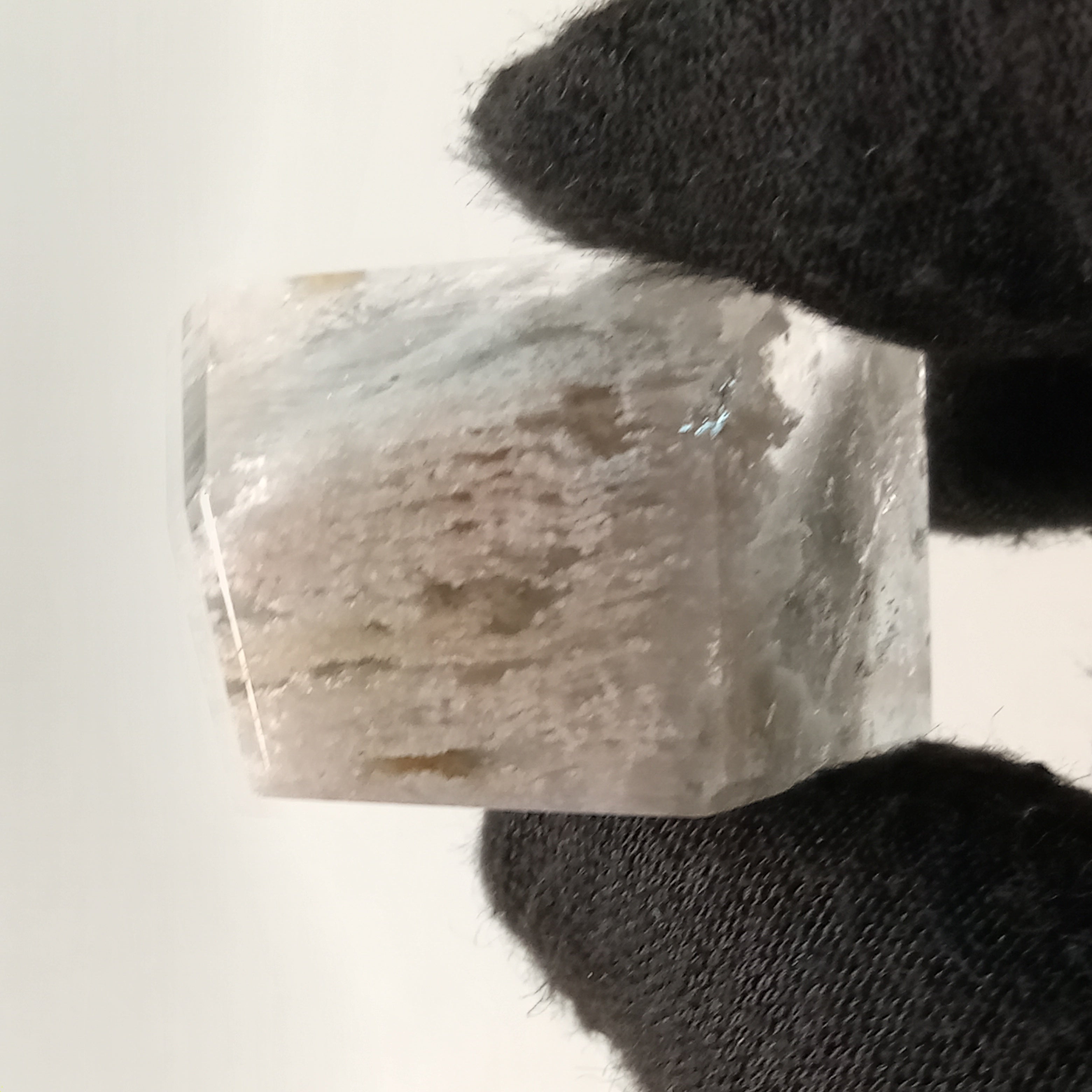 Thousand Layer Garden Quartz Polished Free Form with Horizontal Layered Landscape Inclusions