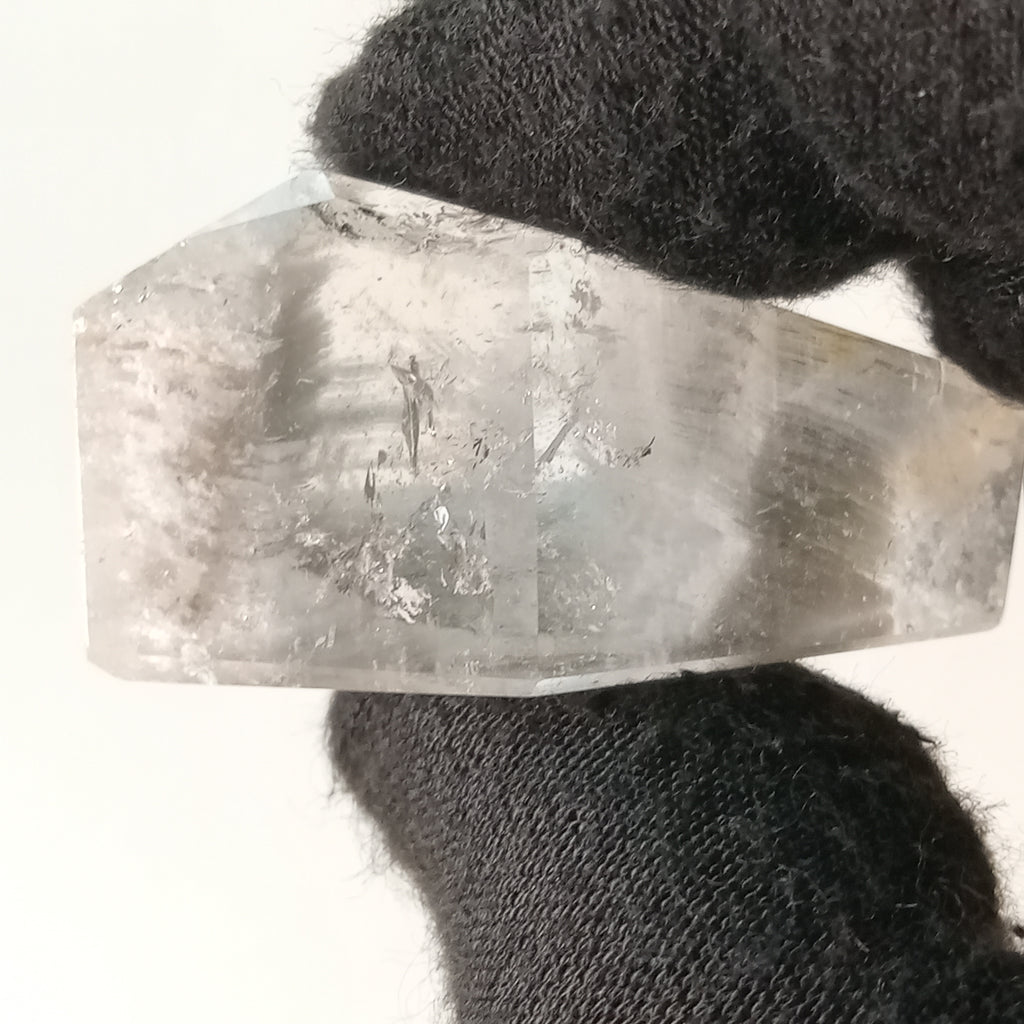Thousand Layer Garden Quartz Polished Free Form with Horizontal Layered Landscape Inclusions