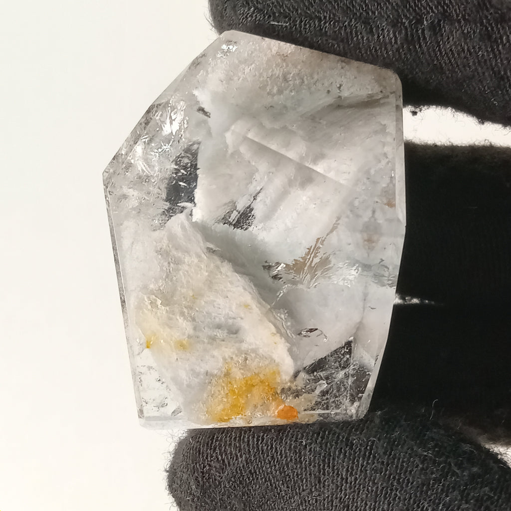 Thousand Layer Garden Quartz Polished Free Form with Horizontal Layered Landscape Inclusions